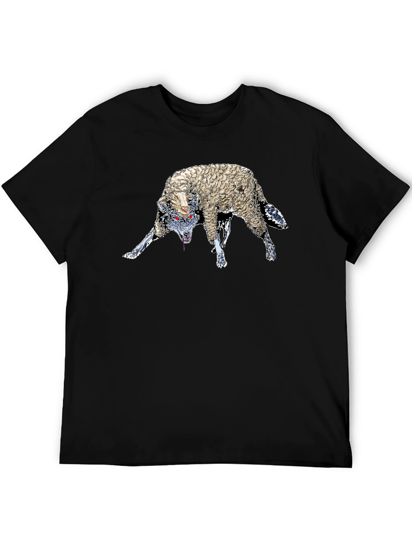 Wolf in Sheeps Clothing Graphic Tee - Black