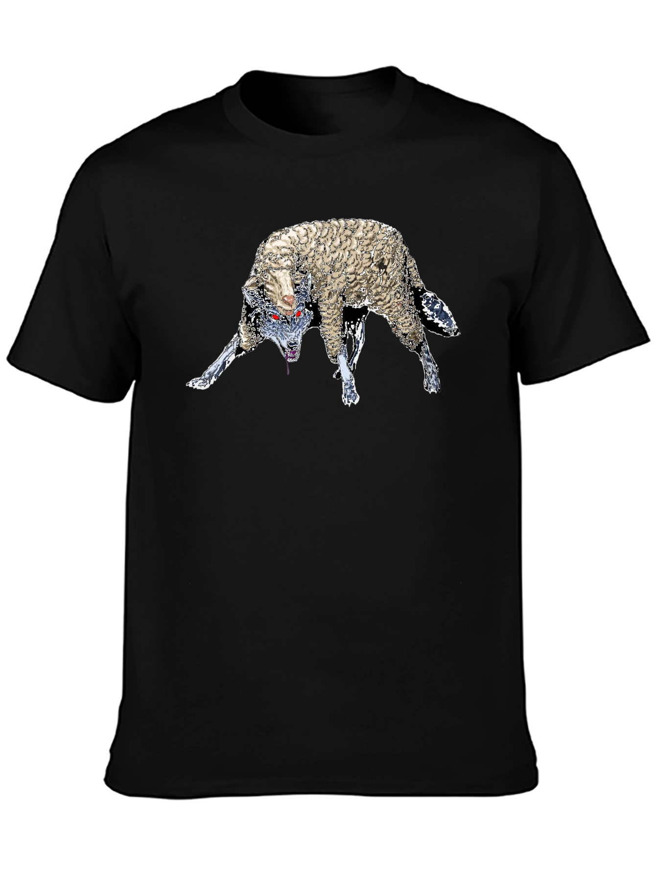 Wolf in Sheeps Clothing Graphic Tee - Black