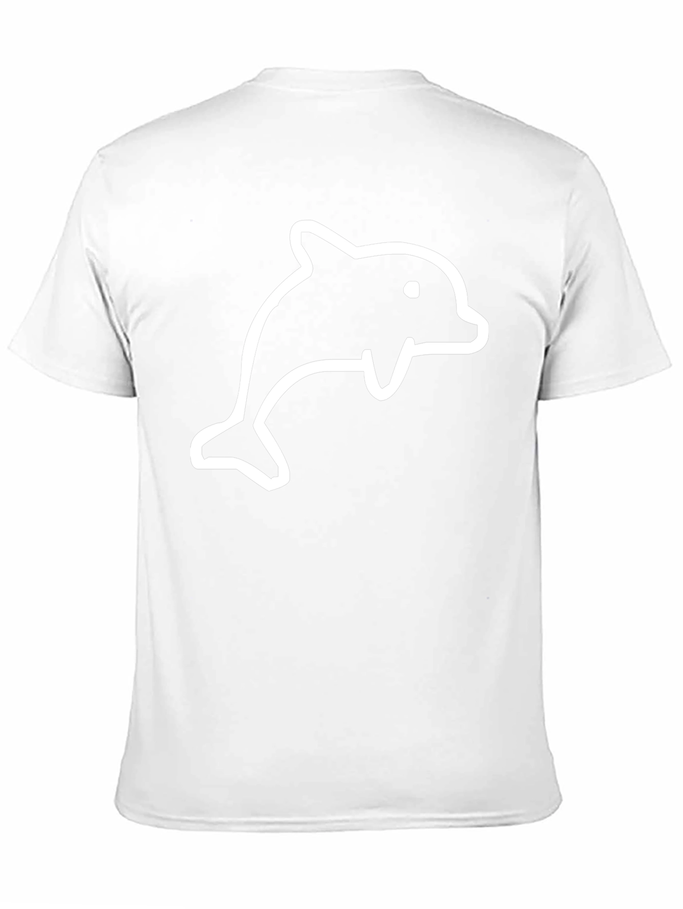 Black Dolphin T-Shirt - Casual Cotton Tee