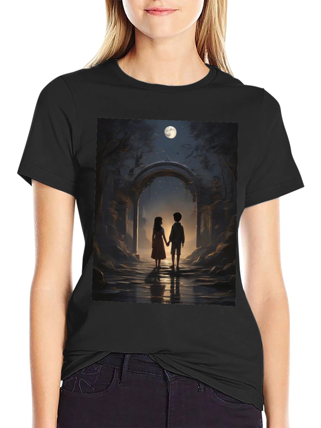 Romantic Moonlit Walk T-Shirt