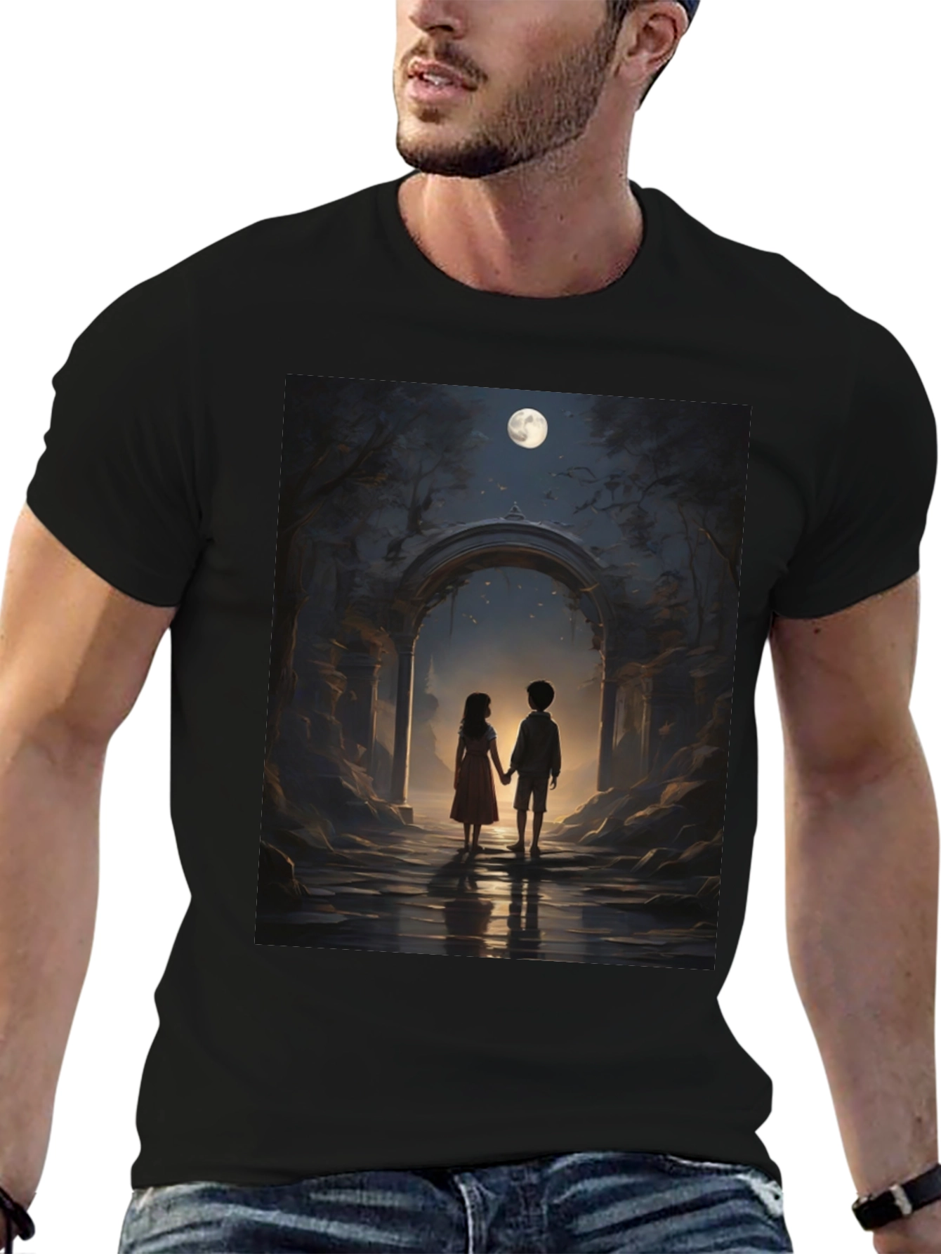 Romantic Moonlit Walk T-Shirt