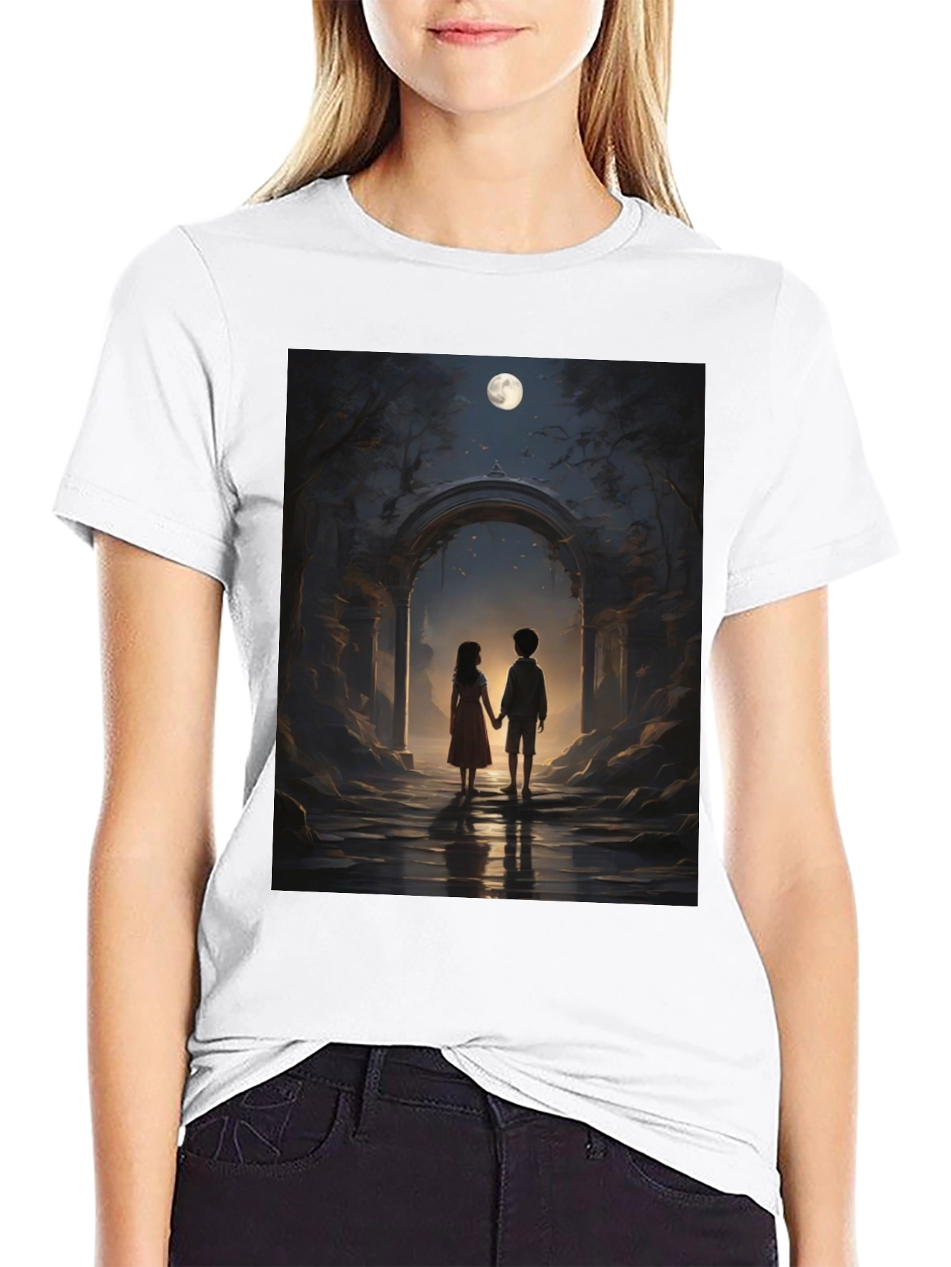 Romantic Moonlit Walk T-Shirt