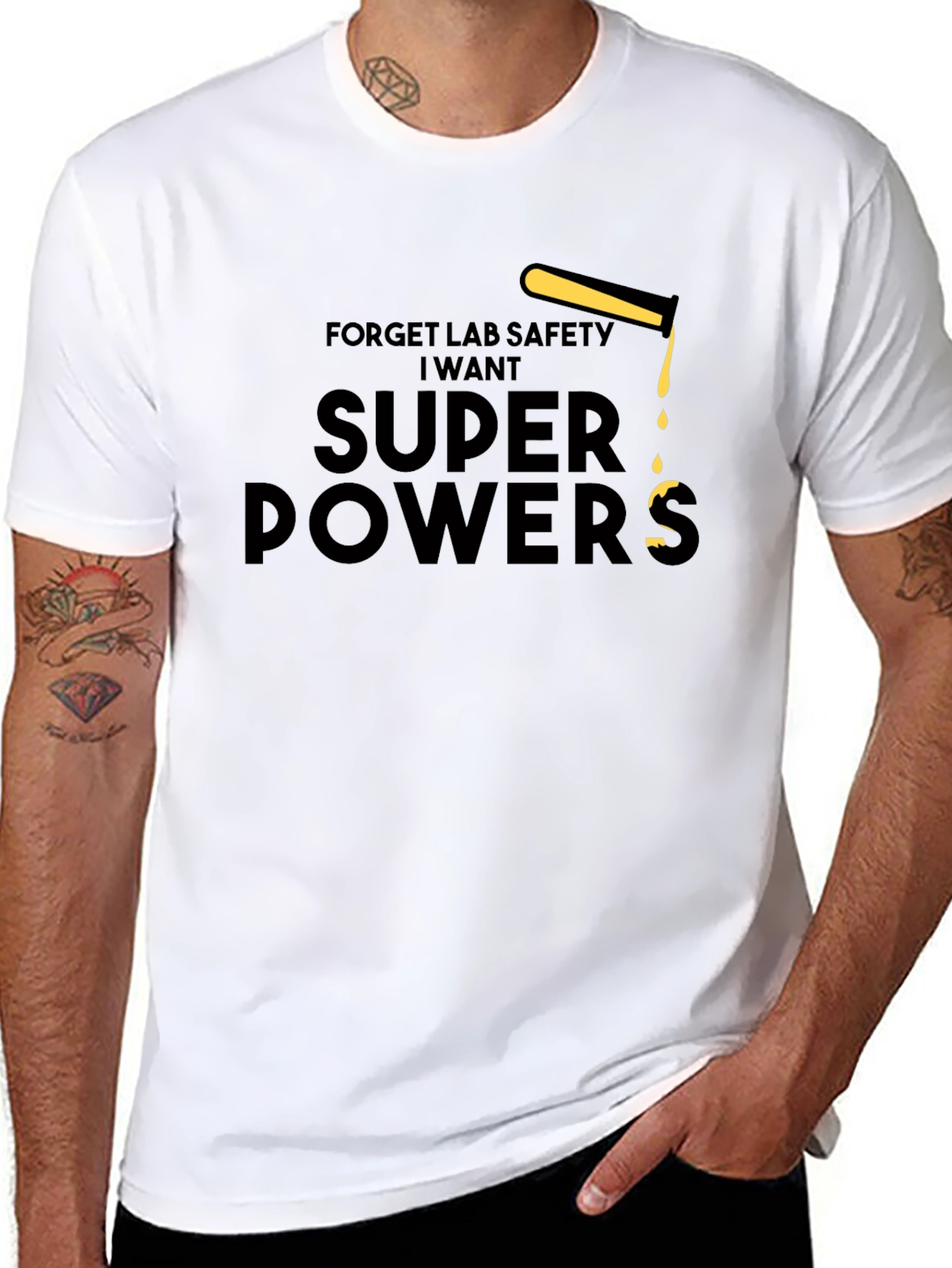 Super Powers Black T-Shirt