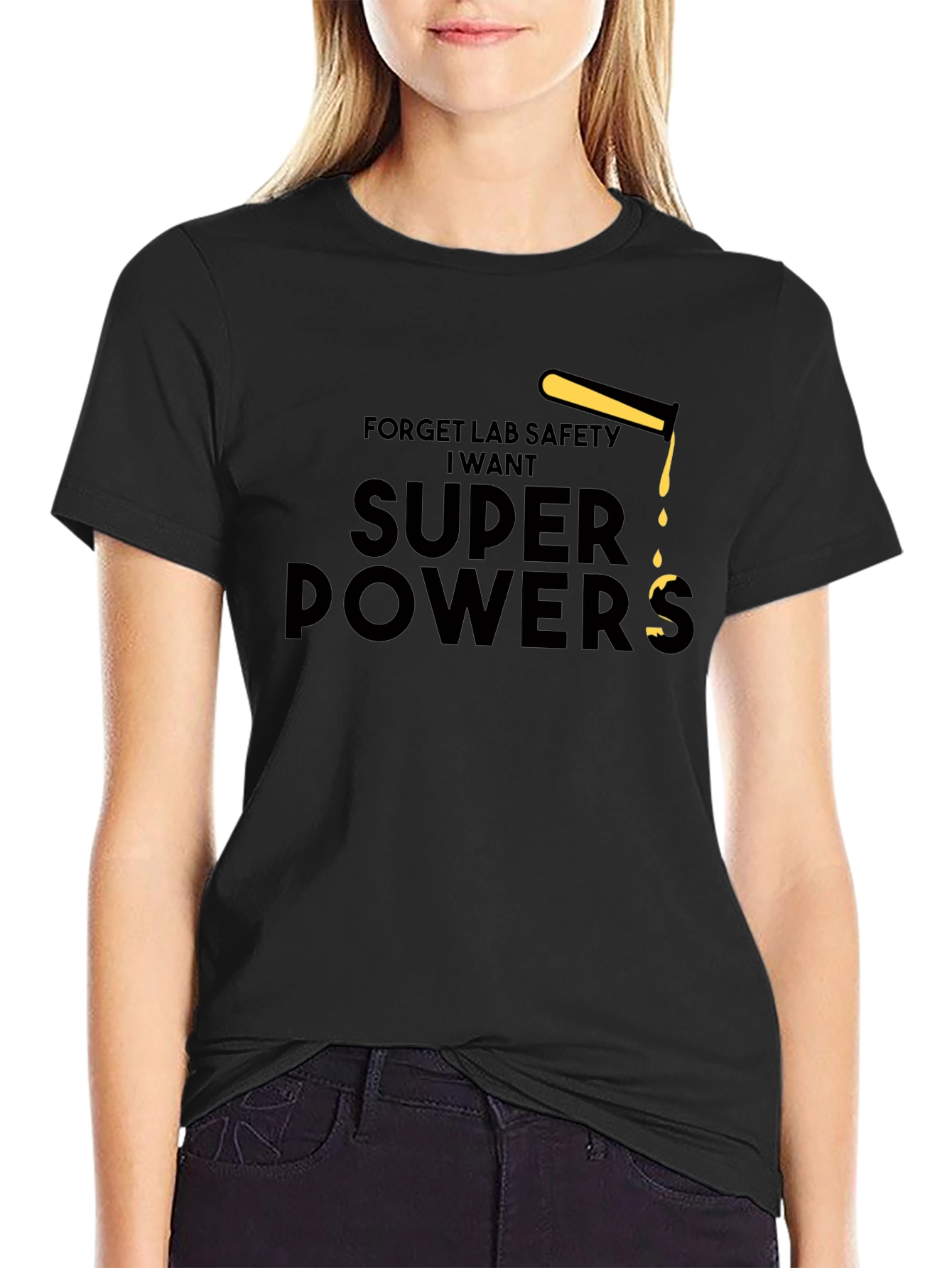 Super Powers Black T-Shirt