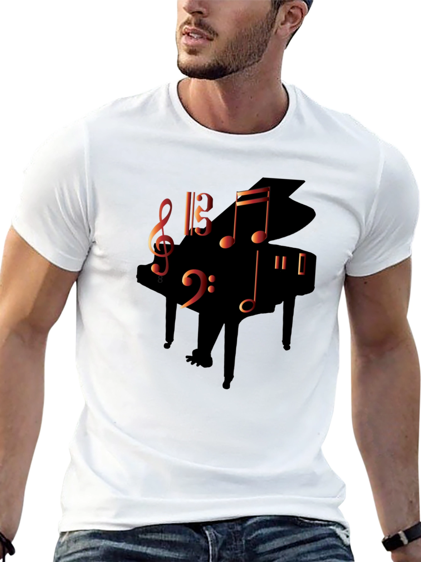Music Lovers Piano T-Shirt