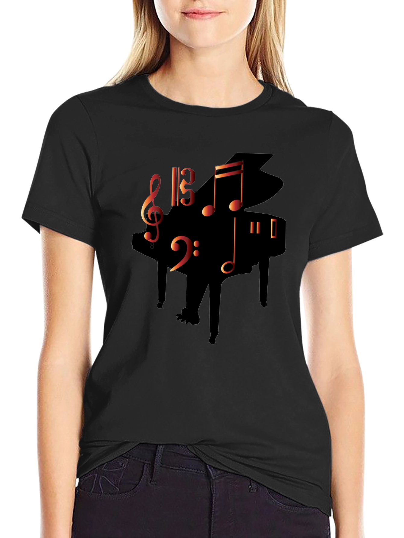 Music Lovers Piano T-Shirt