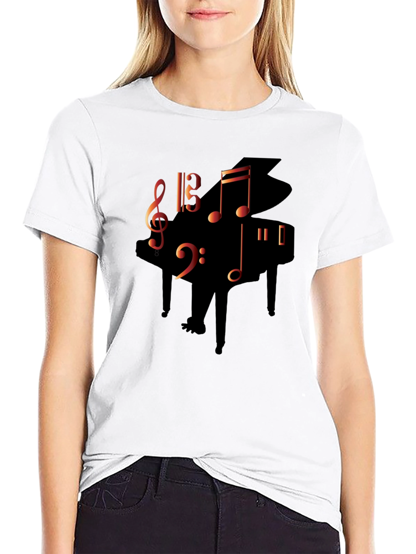 Music Lovers Piano T-Shirt