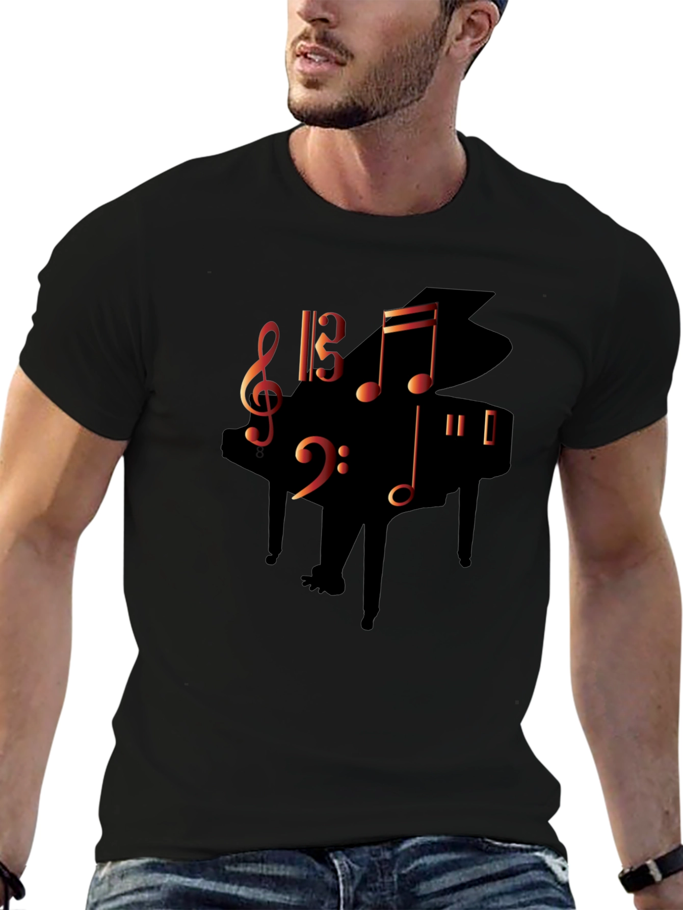 Music Lovers Piano T-Shirt