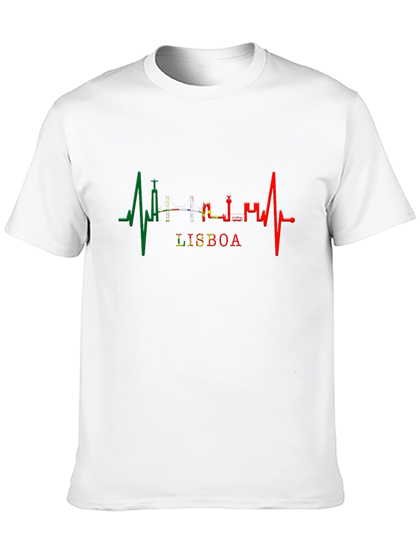 Lisboa Heartbeat T-Shirt - Black