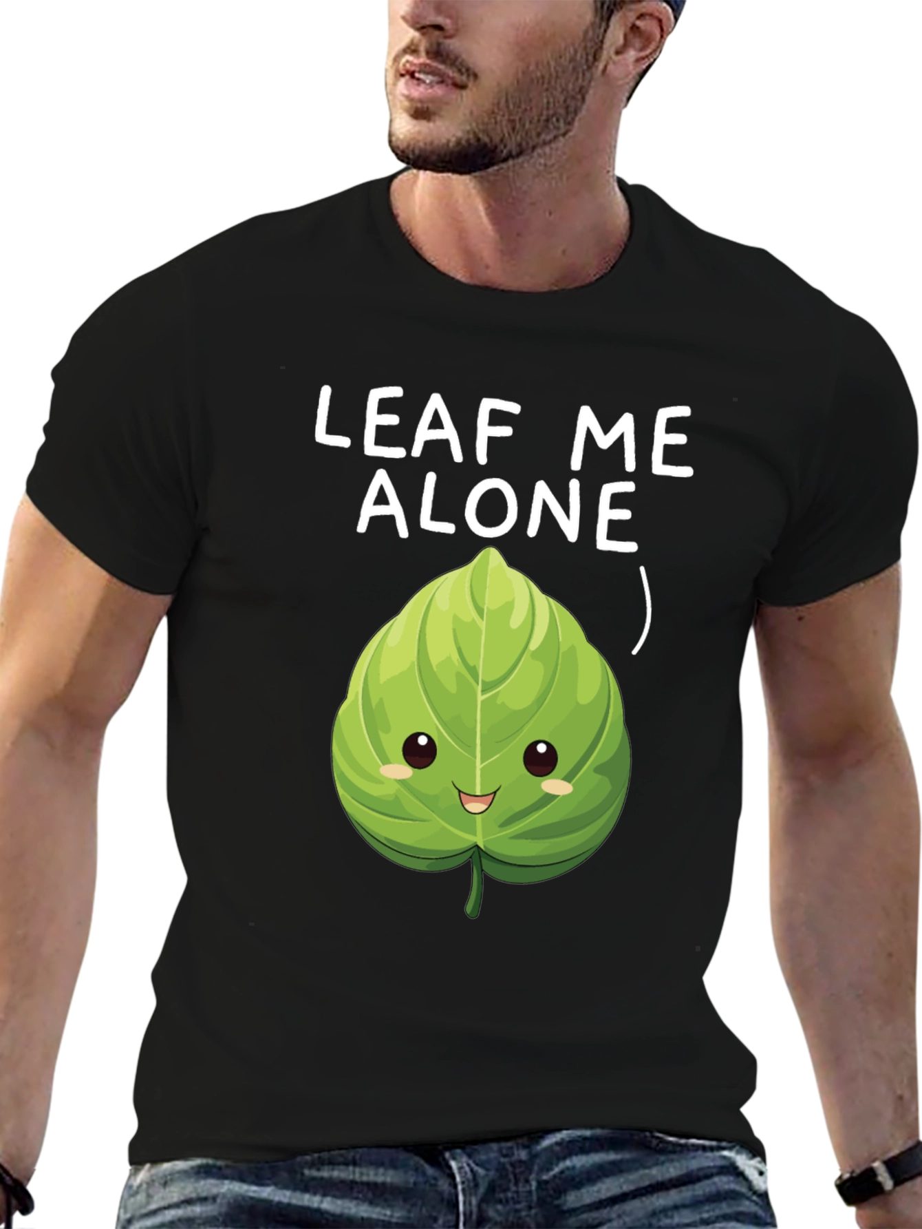 Leaf Me Alone T-Shirt - Funny Plant Pun Tee