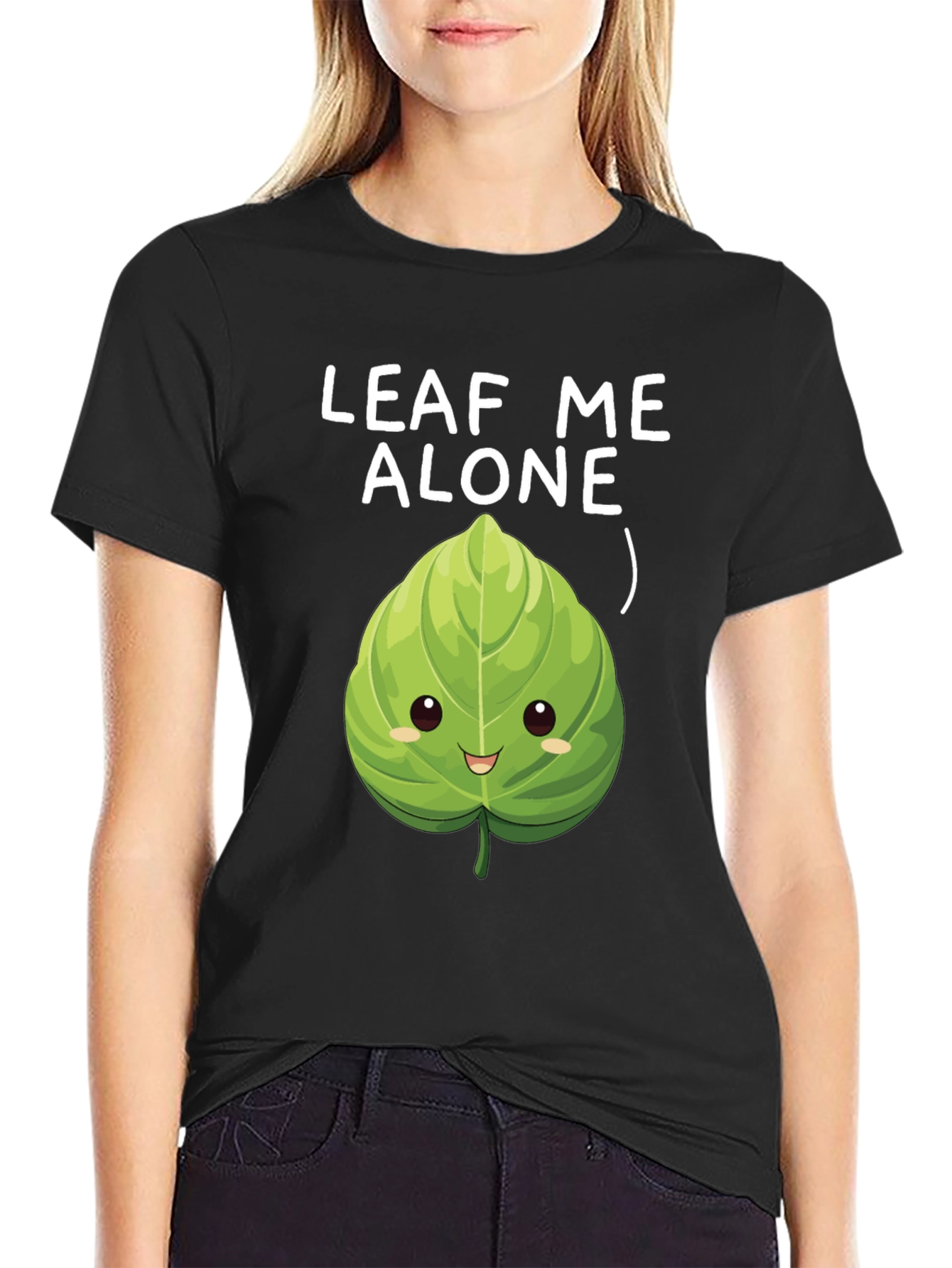 Leaf Me Alone T-Shirt - Funny Plant Pun Tee