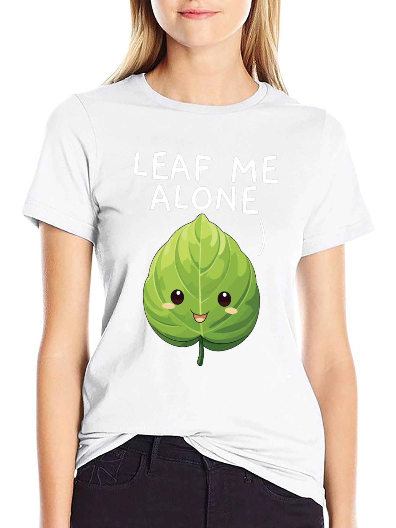Leaf Me Alone T-Shirt - Funny Plant Pun Tee