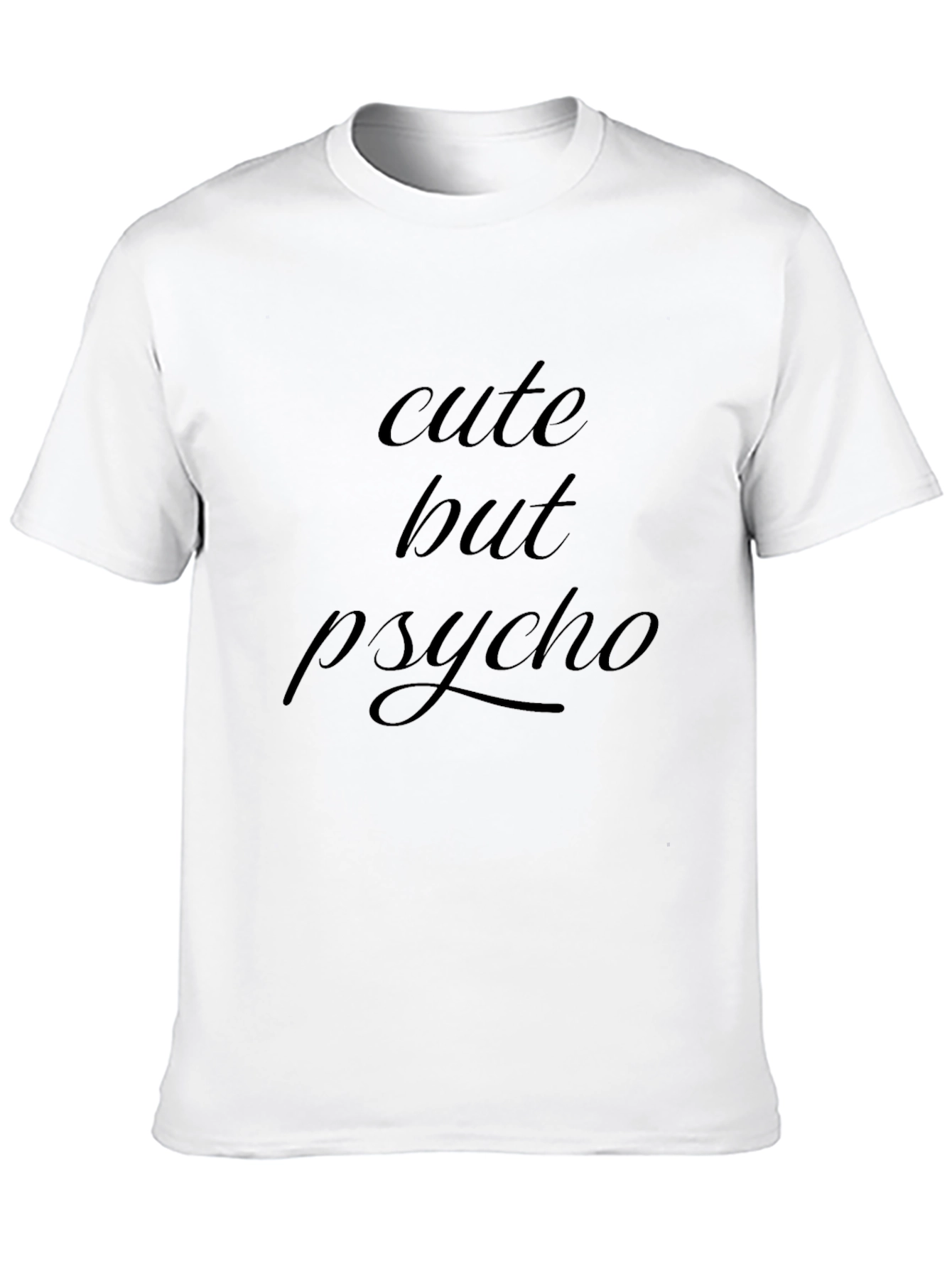 Cute But Psycho Graphic Tee - Black T-Shirt