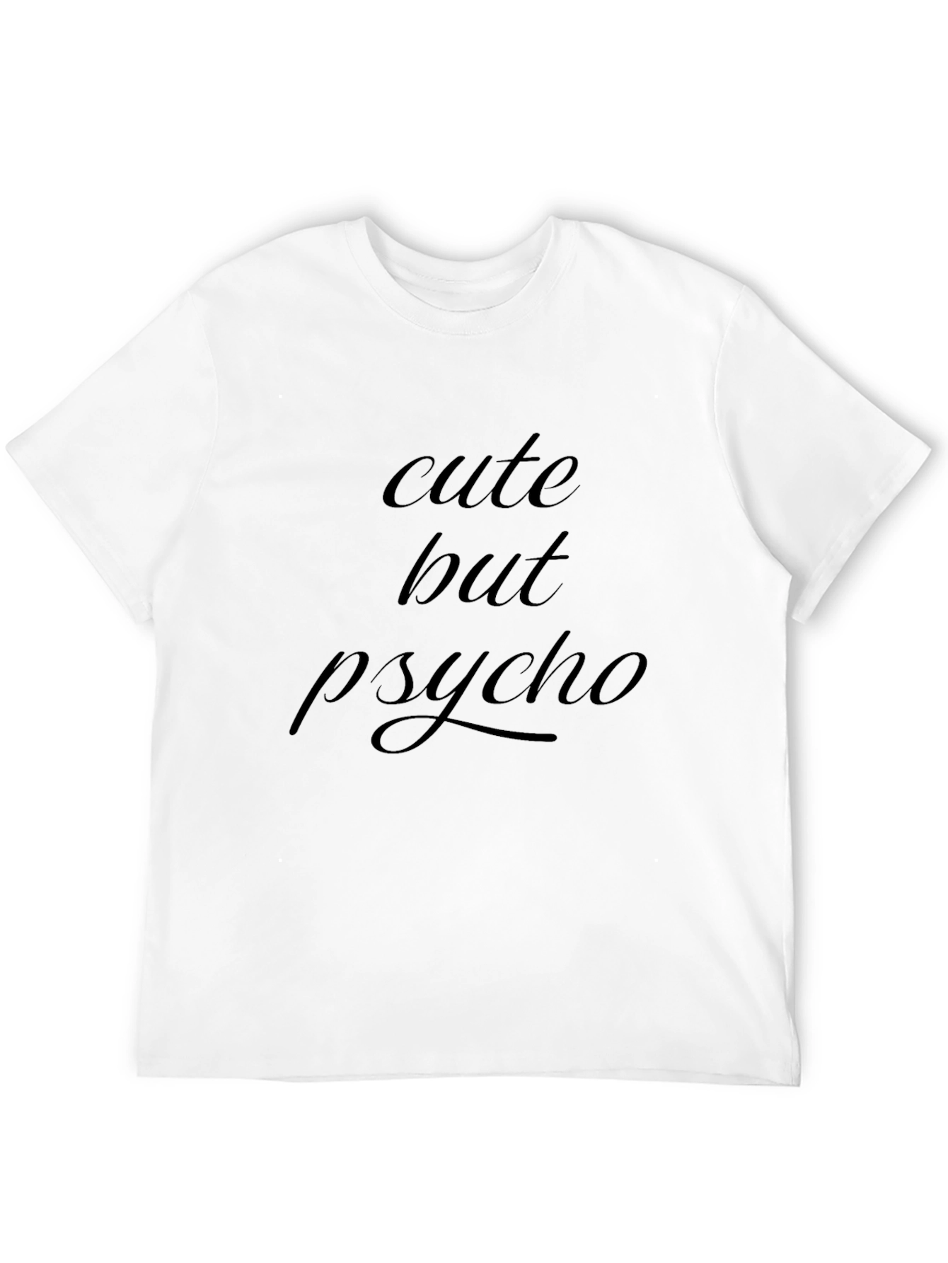 Cute But Psycho Graphic Tee - Black T-Shirt