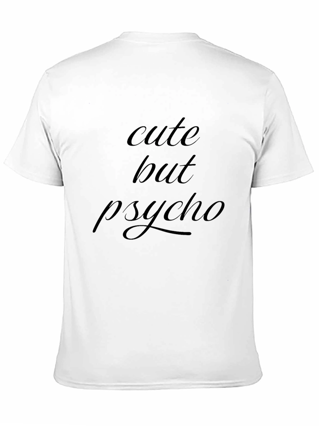 Cute But Psycho Graphic Tee - Black T-Shirt