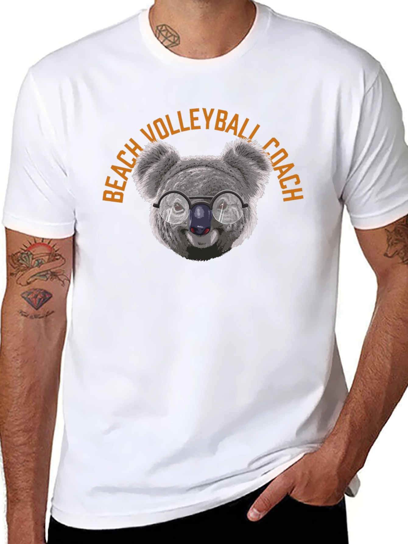 Beach Volleyball Coach Koala T-Shirt