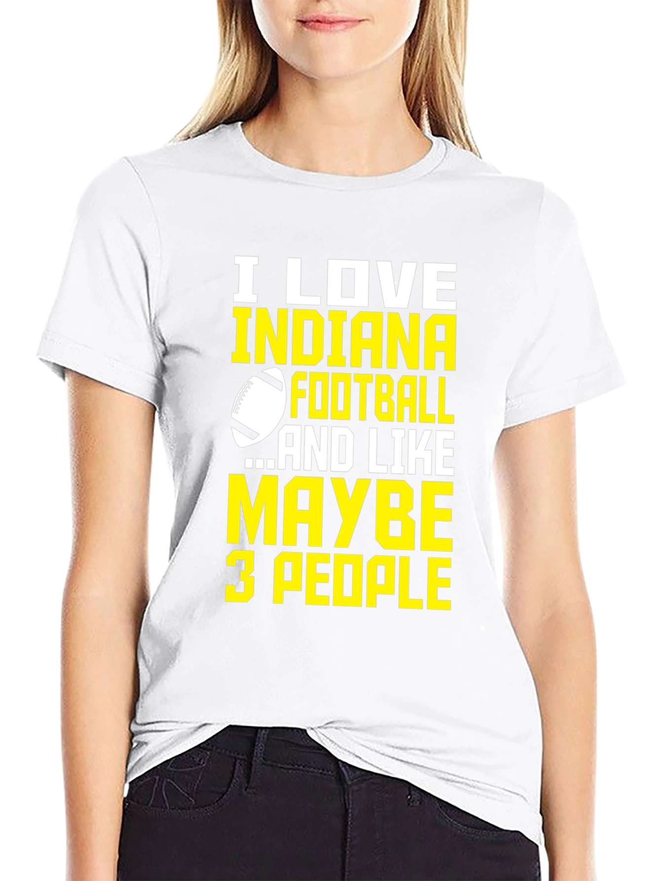 Indiana Football Graphic Tee - Love Football Few People!
