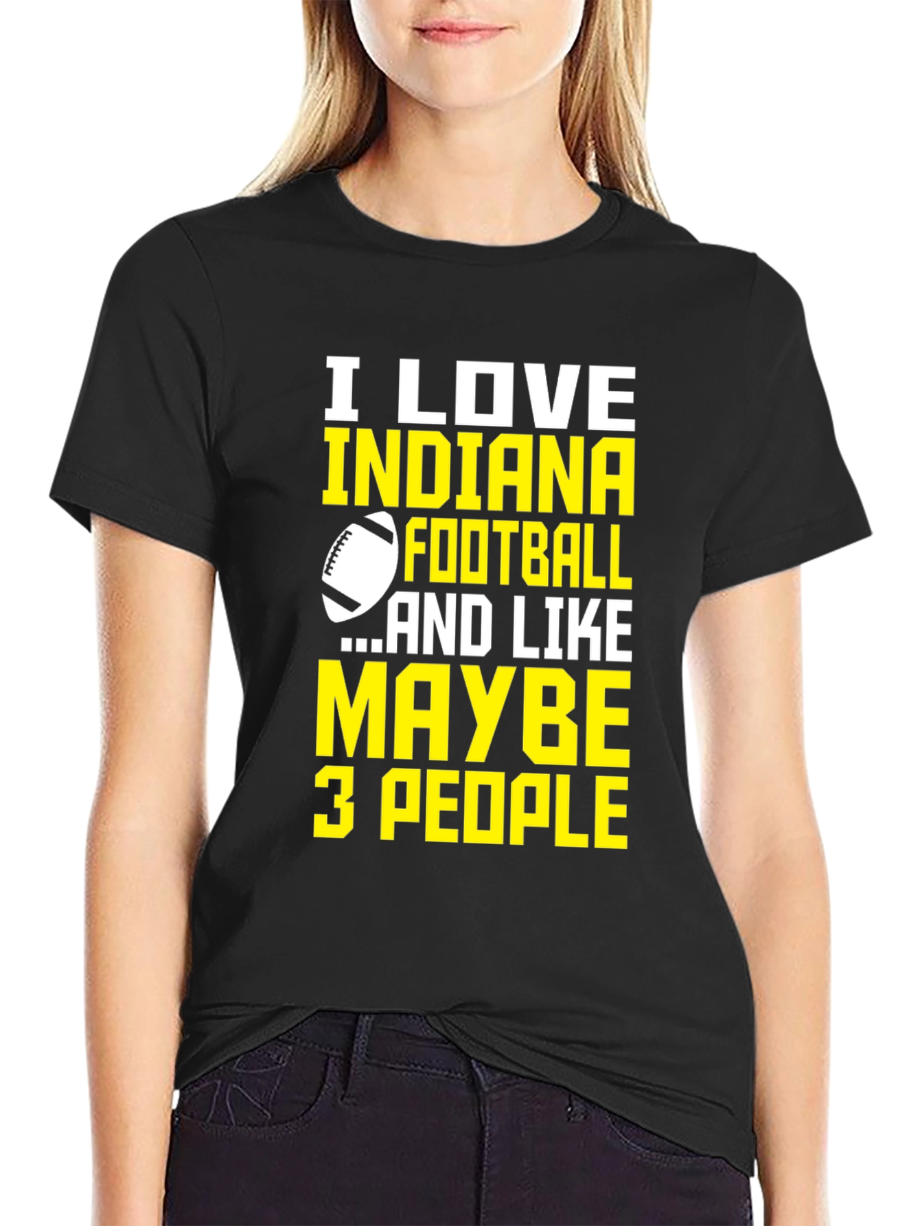 Indiana Football Graphic Tee - Love Football Few People!