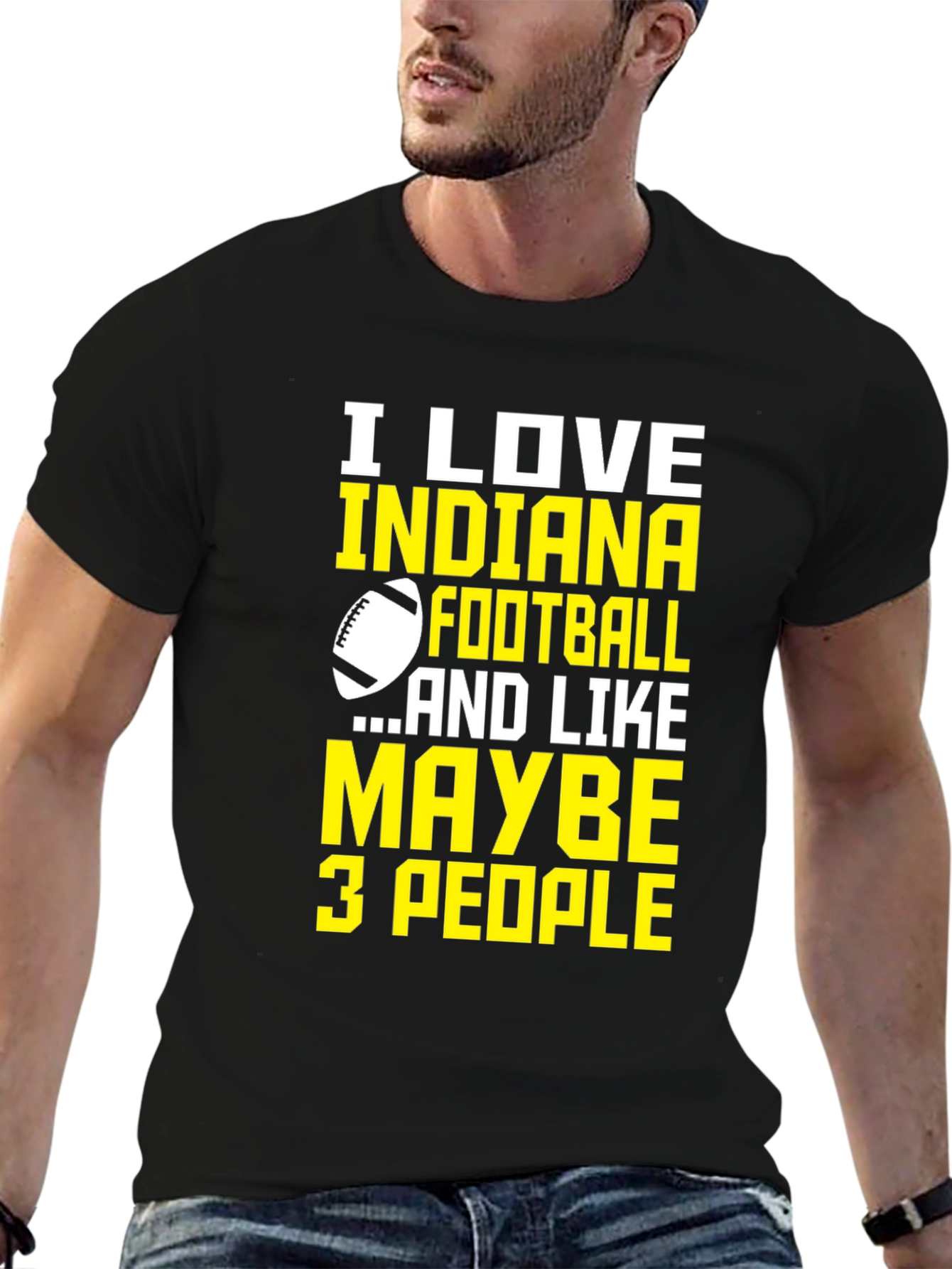 Indiana Football Graphic Tee - Love Football Few People!