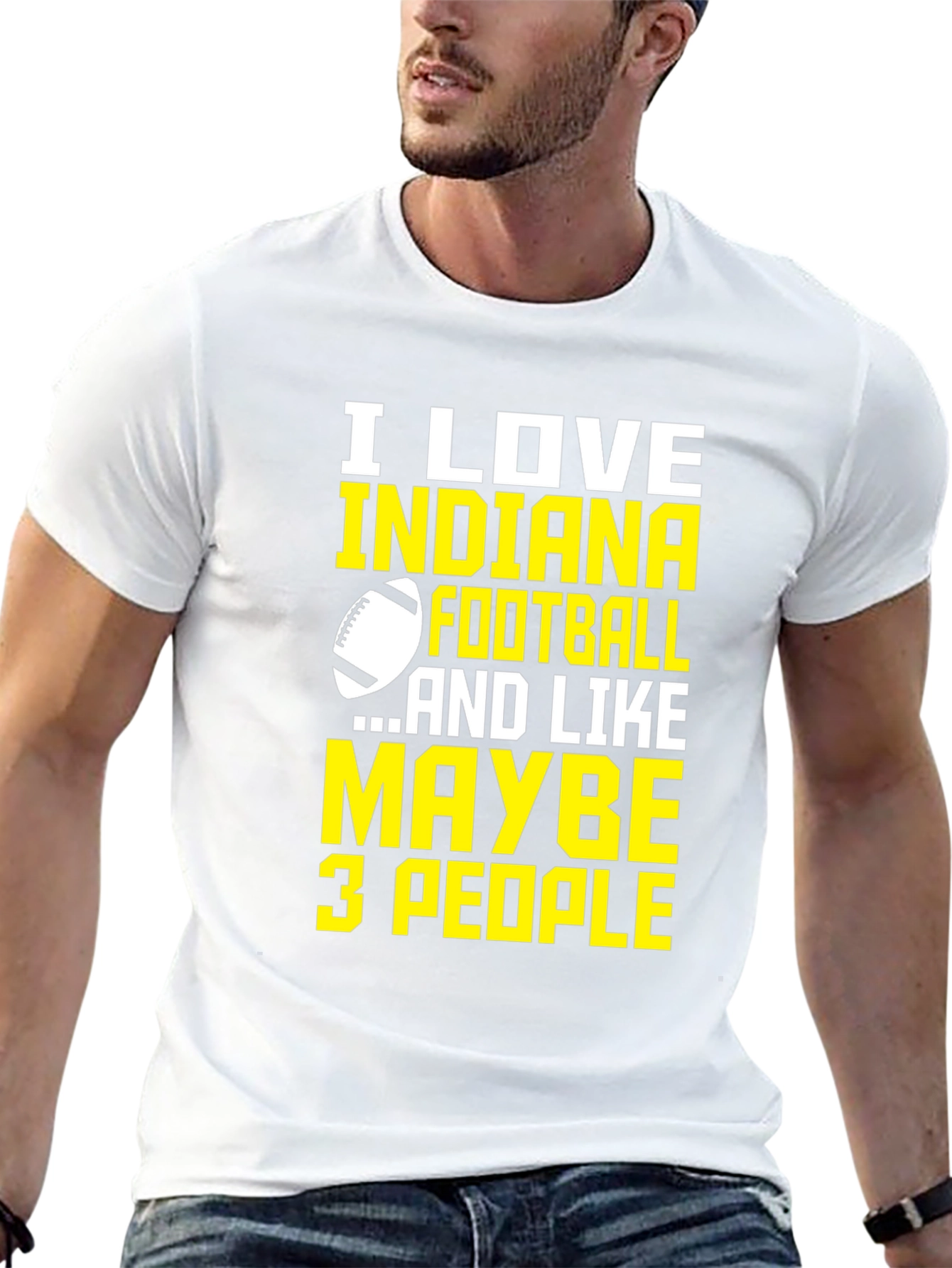Indiana Football Graphic Tee - Love Football Few People!