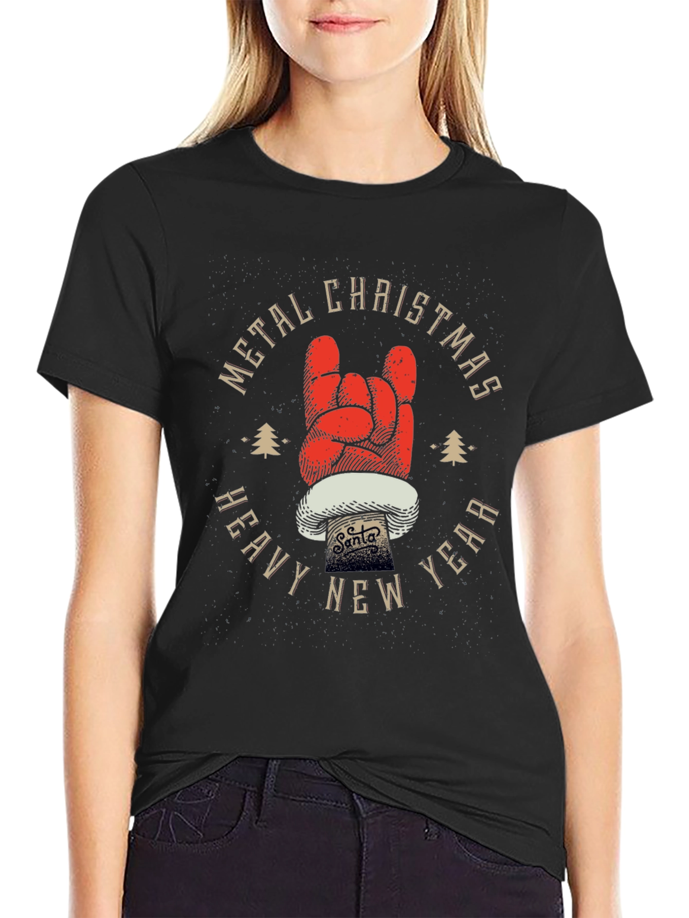 Metal Christmas Heavy New Year T-Shirt