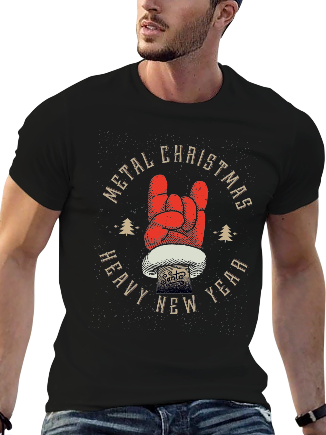 Metal Christmas Heavy New Year T-Shirt