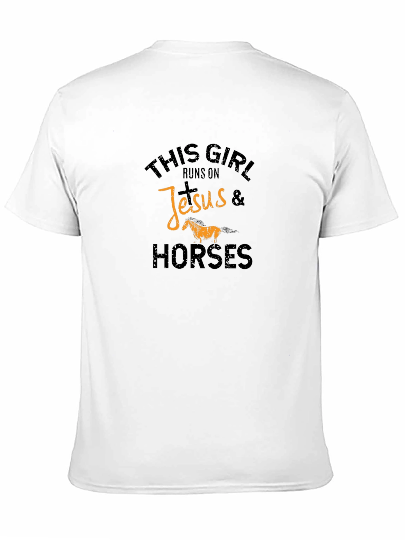This Girl Runs on Jesus & Horses T-Shirt