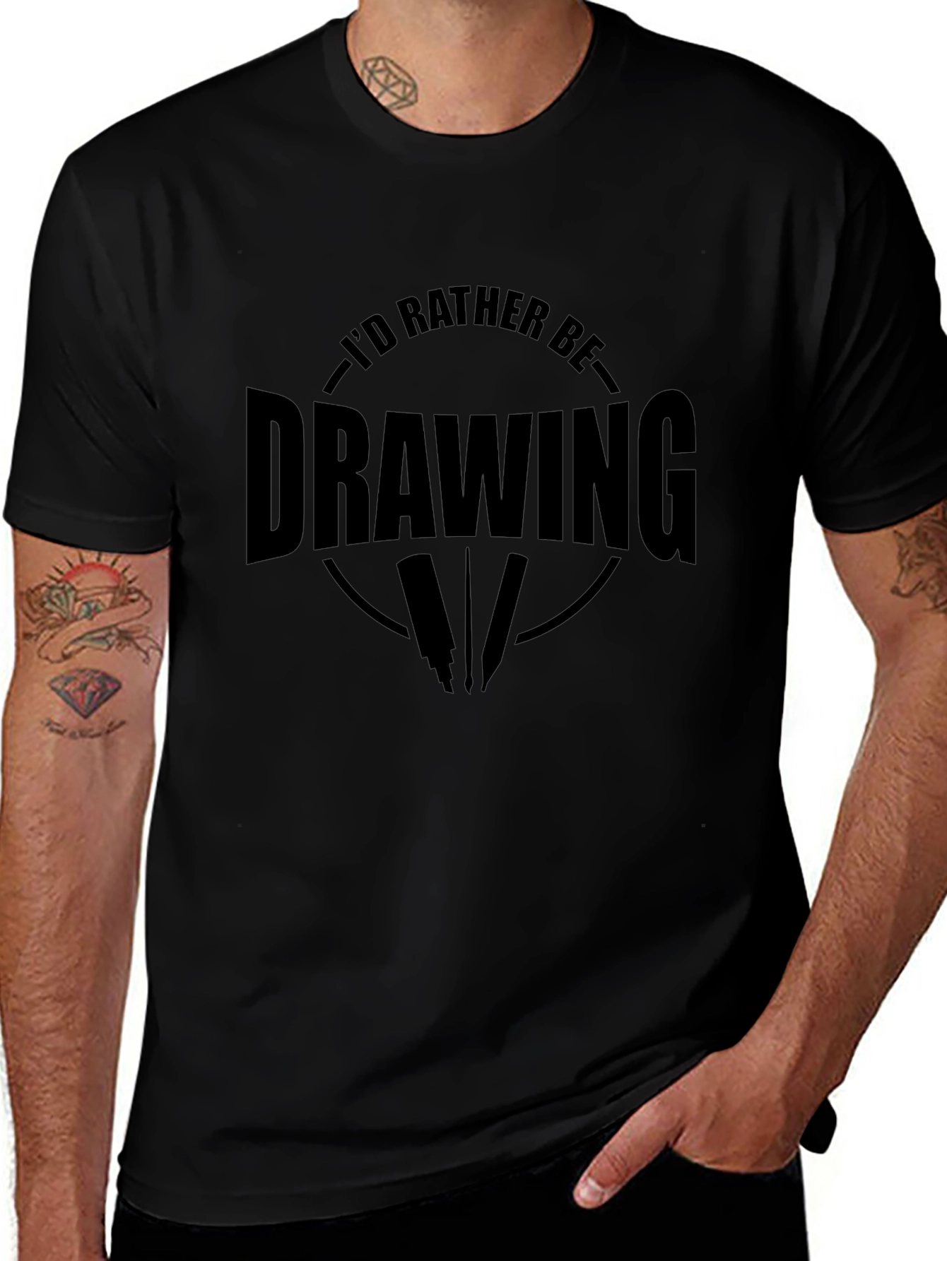Id Rather Be Drawing T-Shirt - Artist Apparel