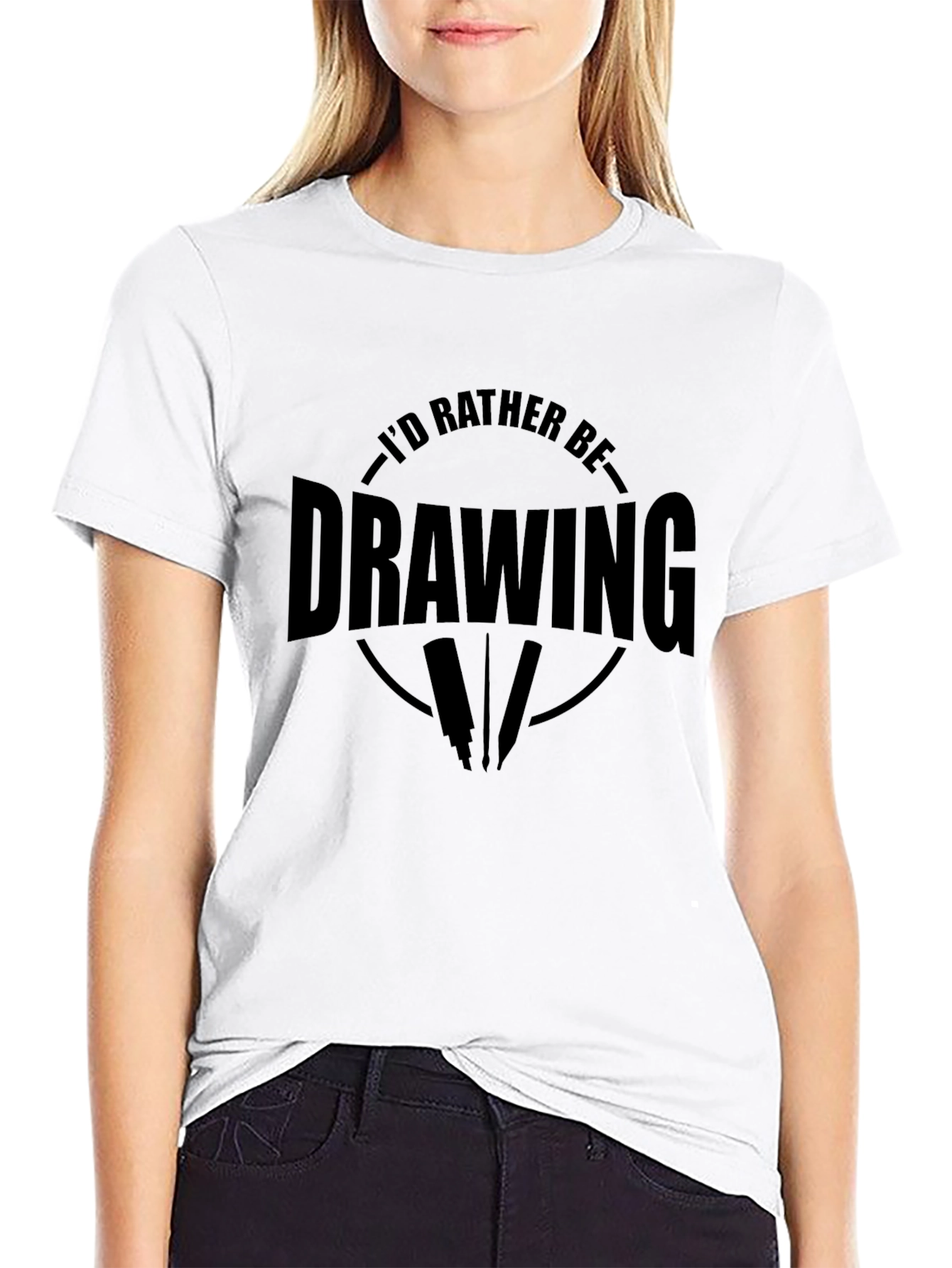 Id Rather Be Drawing T-Shirt - Artist Apparel