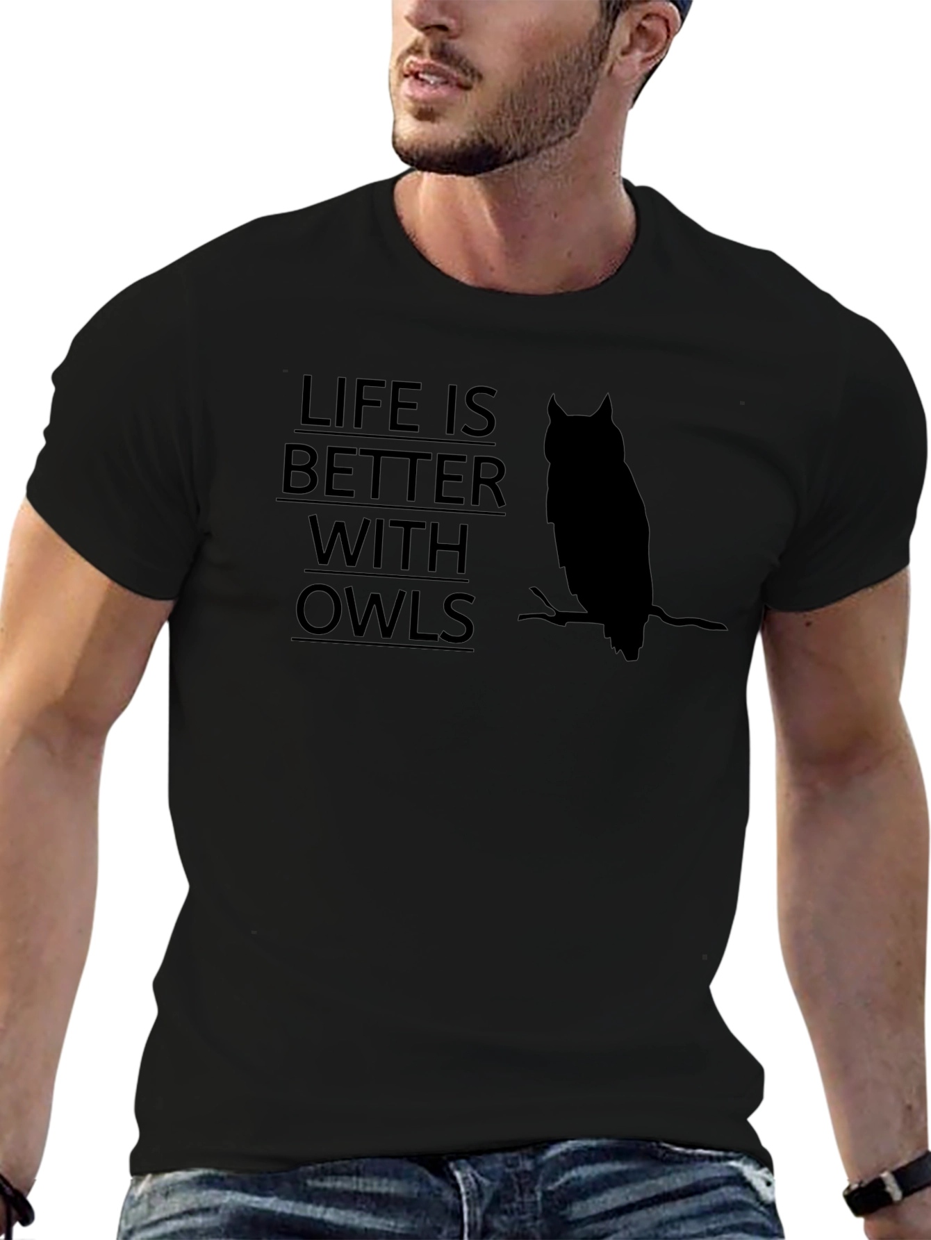Life is Better With Owls Graphic T-Shirt
