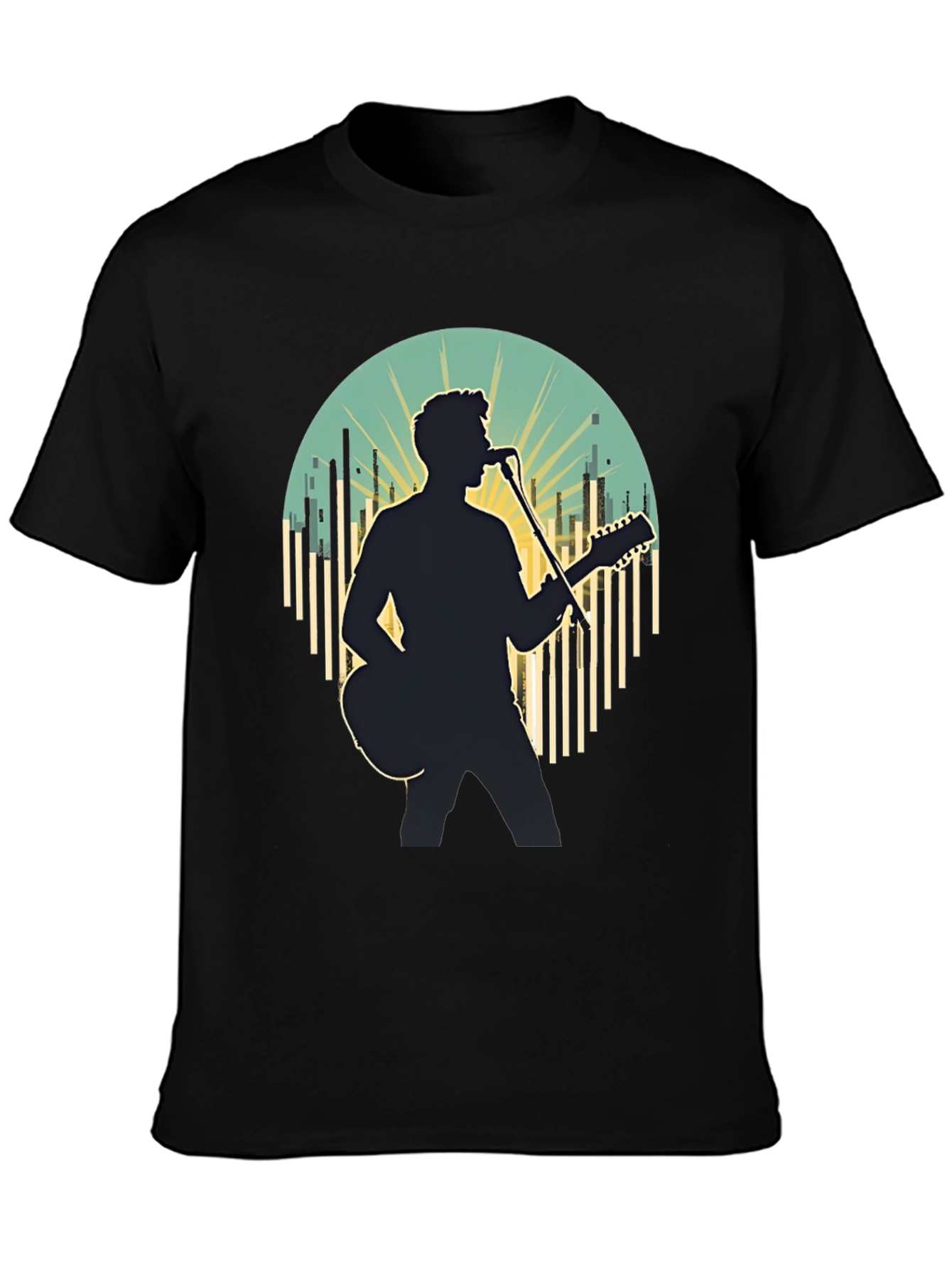 Singer Silhouette Graphic Tee - Music Lover Shirt