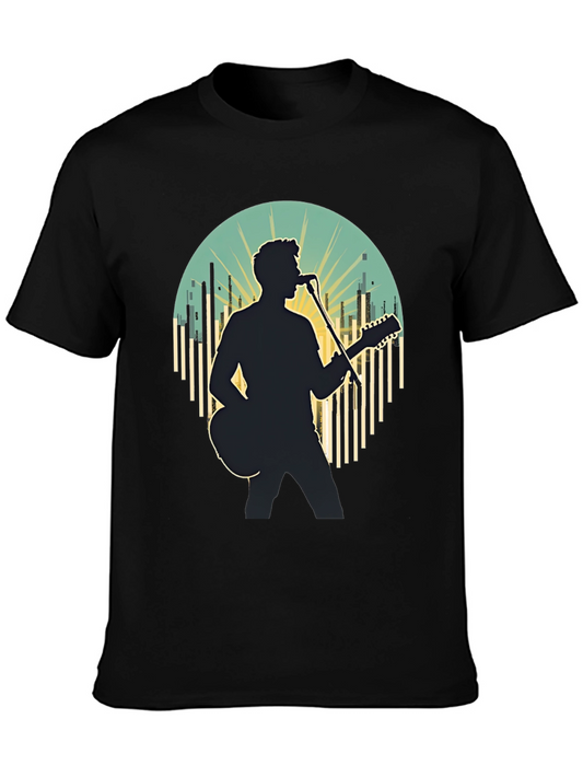 Singer Silhouette Graphic Tee - Music Lover Shirt