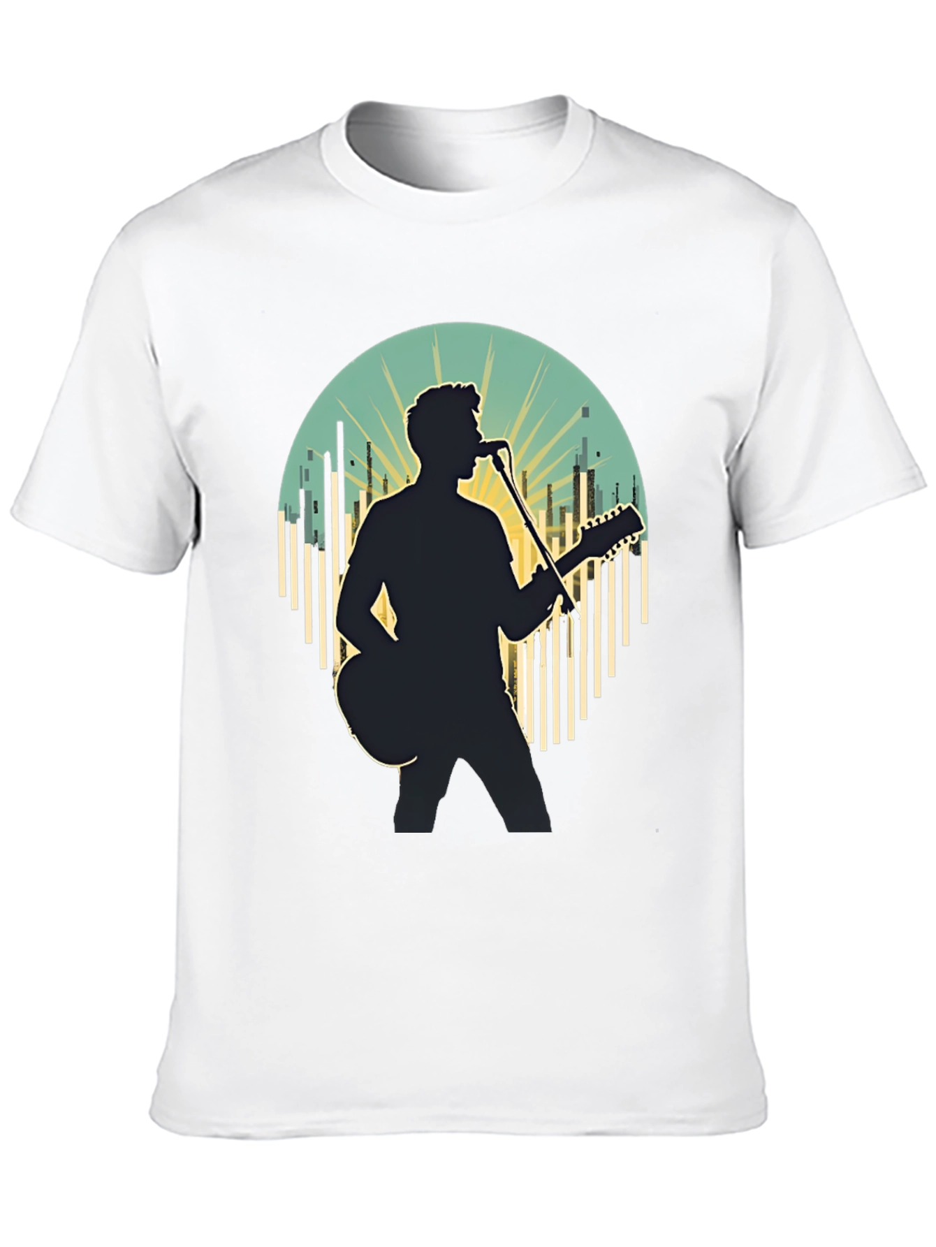 Singer Silhouette Graphic Tee - Music Lover Shirt