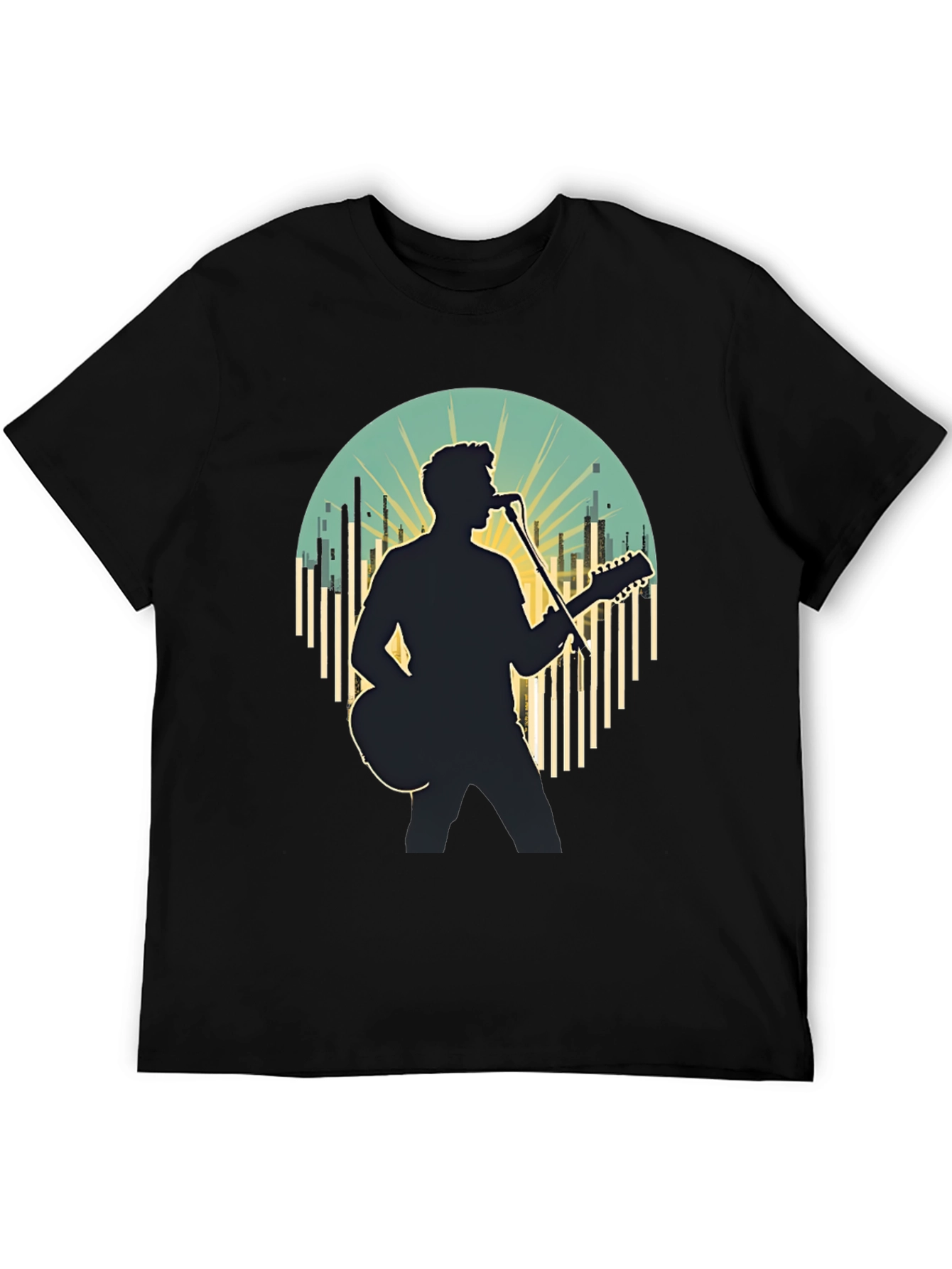 Singer Silhouette Graphic Tee - Music Lover Shirt