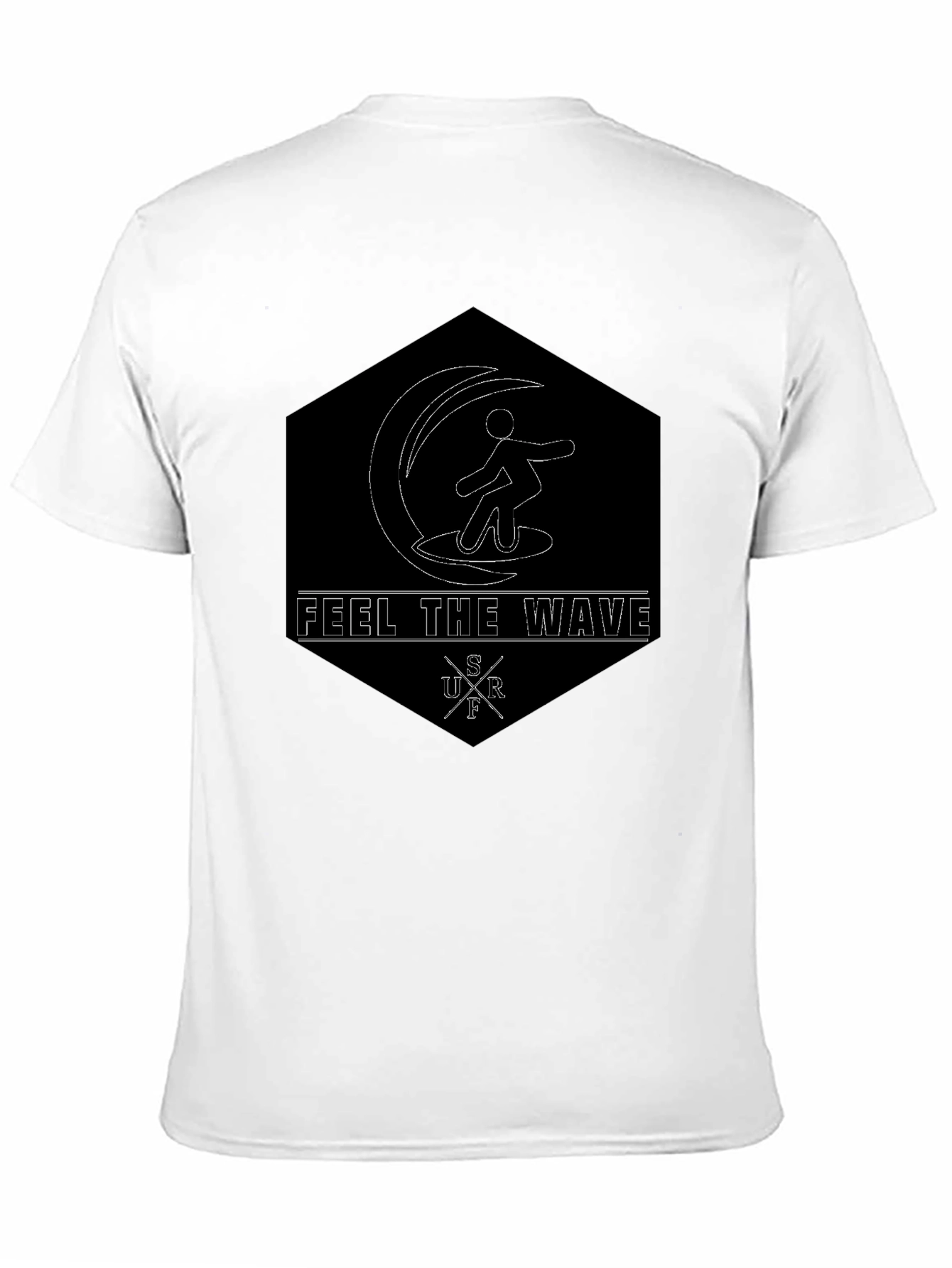 Feel The Wave Graphic Tee - Surfer Style
