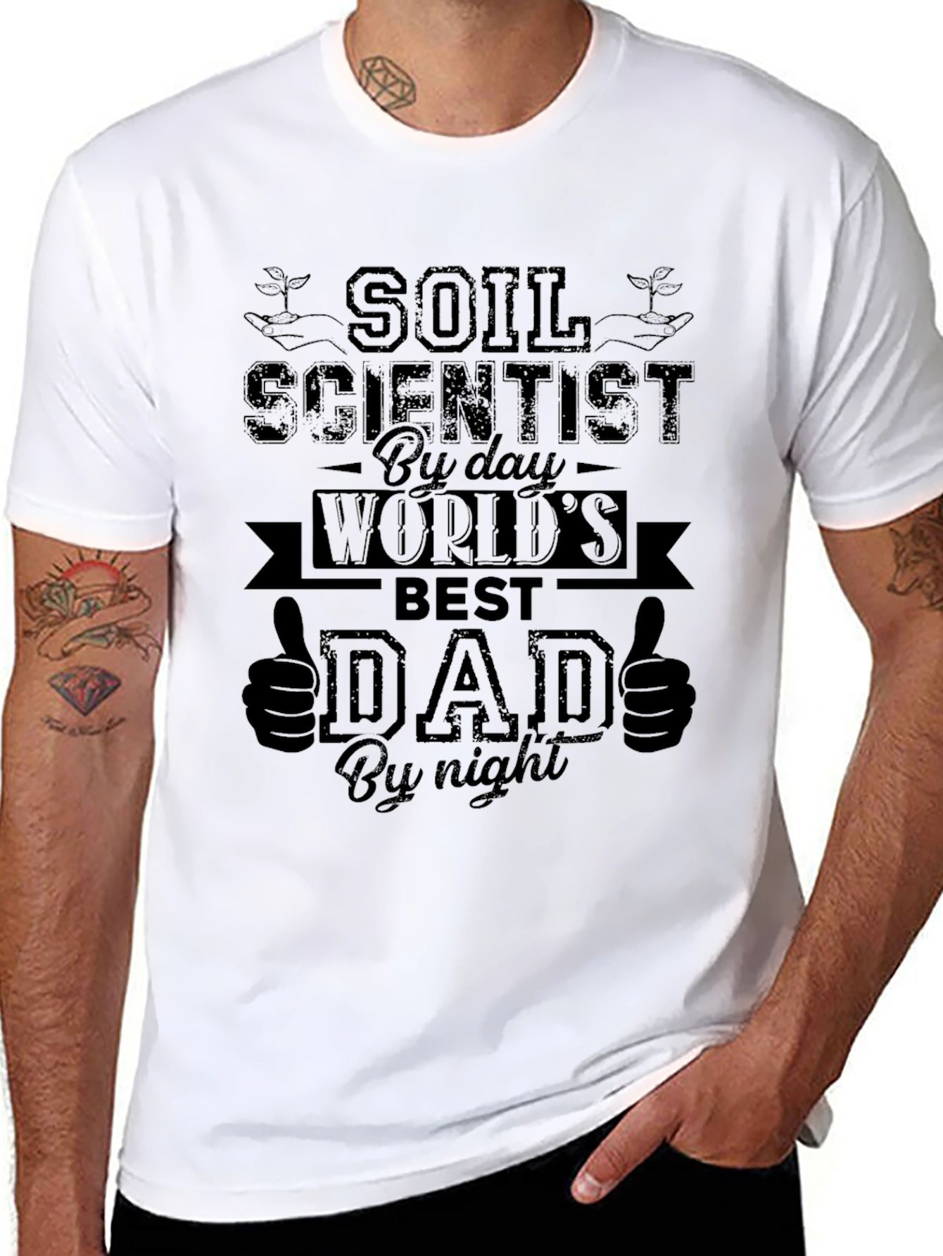 Soil Scientist Dad T-Shirt - Best Dad By Night
