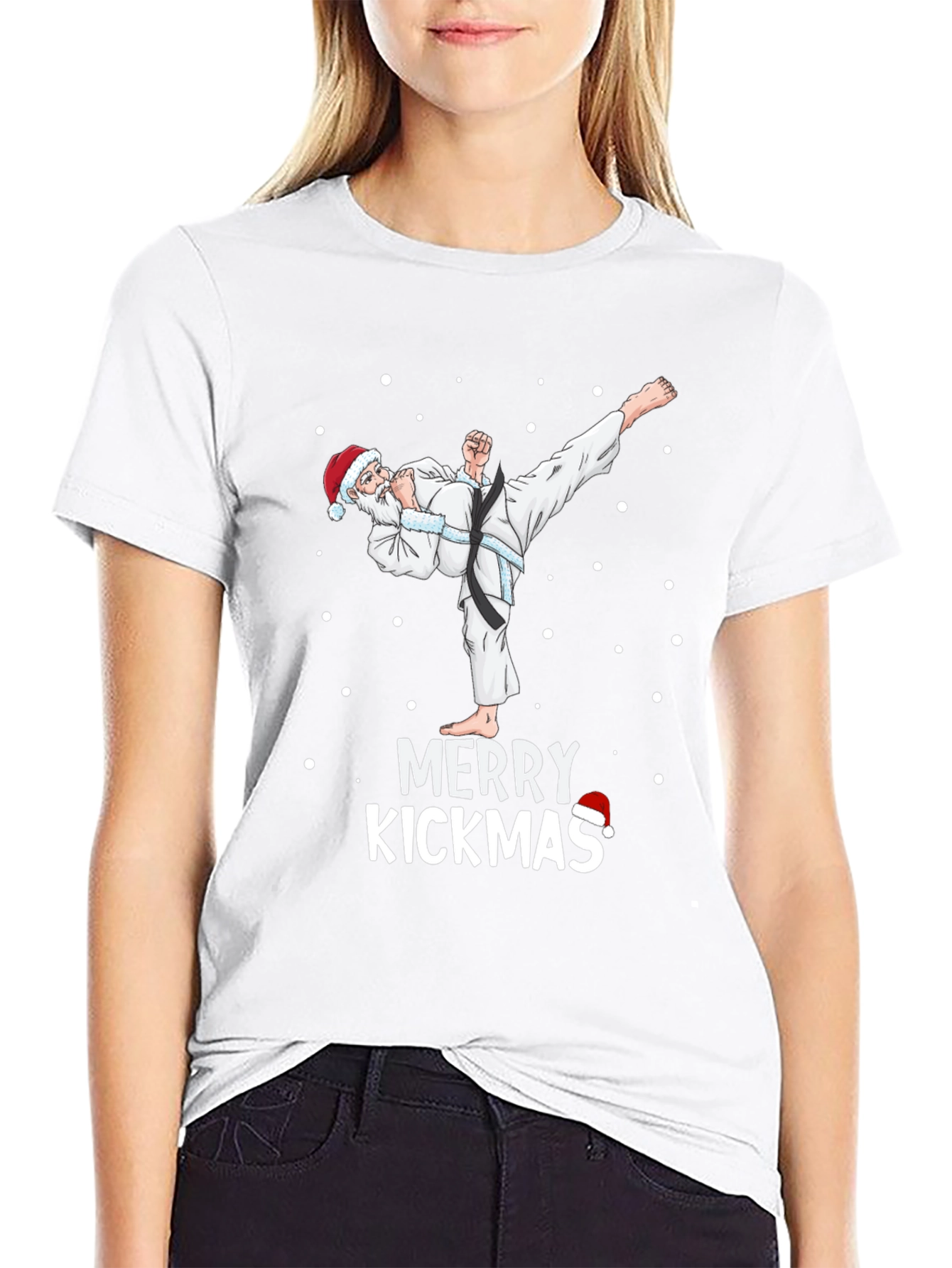 Merry Kickmas Santa Karate T-Shirt