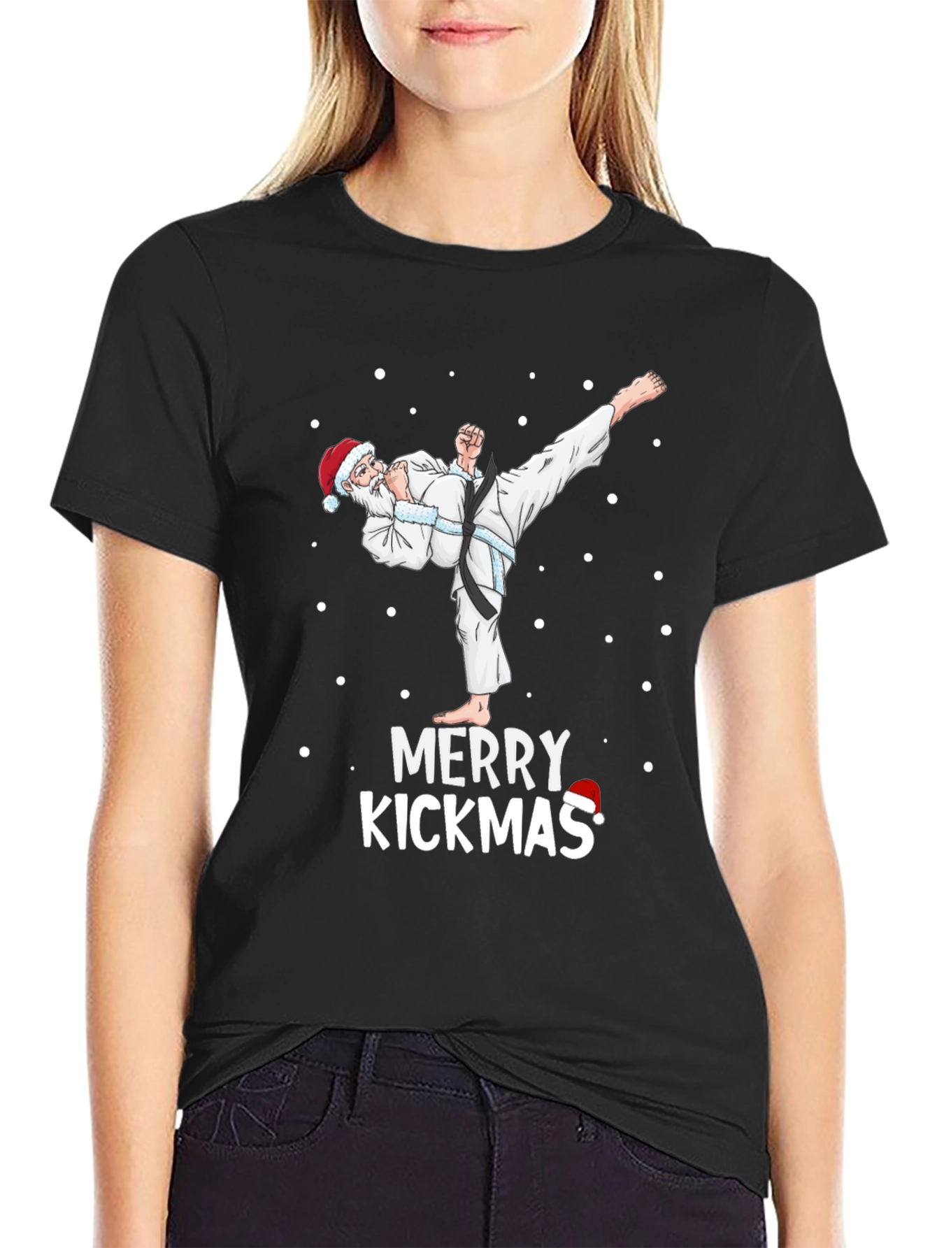 Merry Kickmas Santa Karate T-Shirt