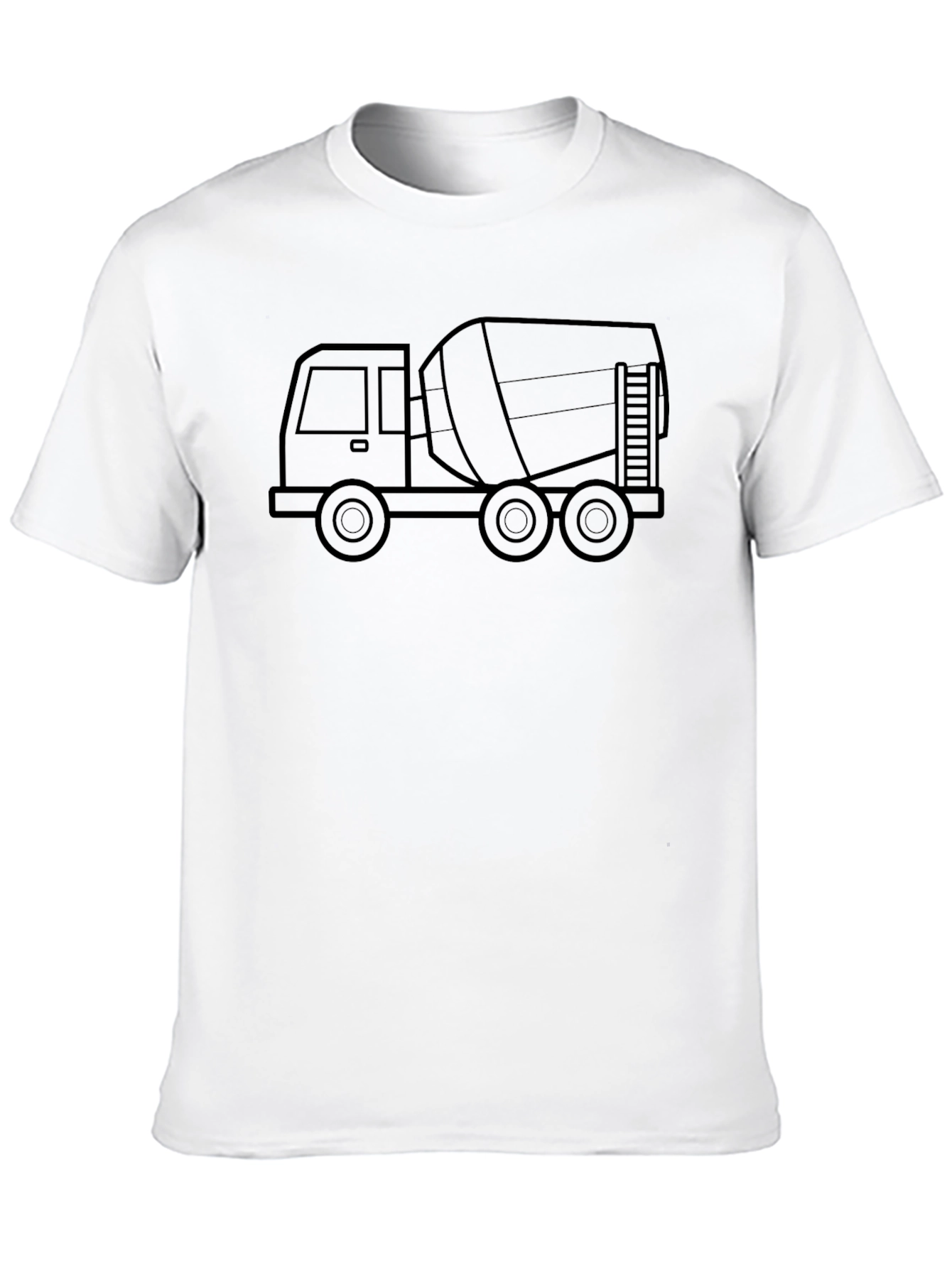 Cement Truck Graphic Tee - Black