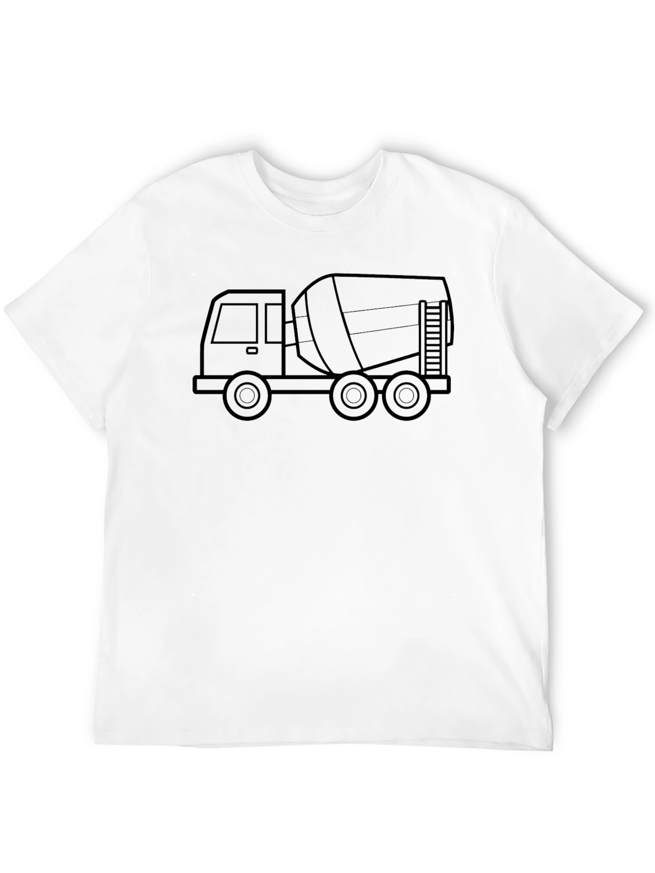 Cement Truck Graphic Tee - Black