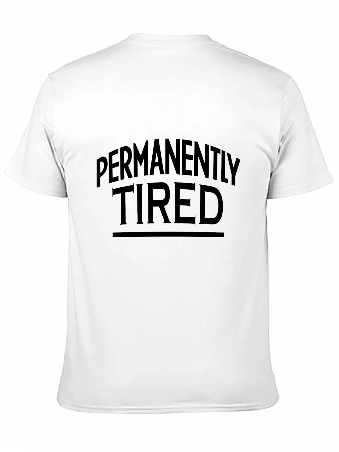 Permanently Tired Graphic Tee - Black Cotton T-Shirt