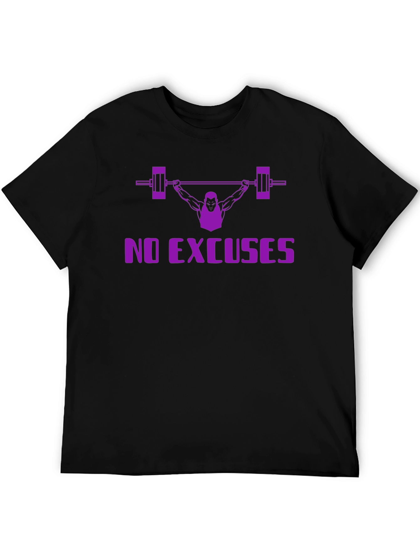 No Excuses Weightlifting T-Shirt - Black