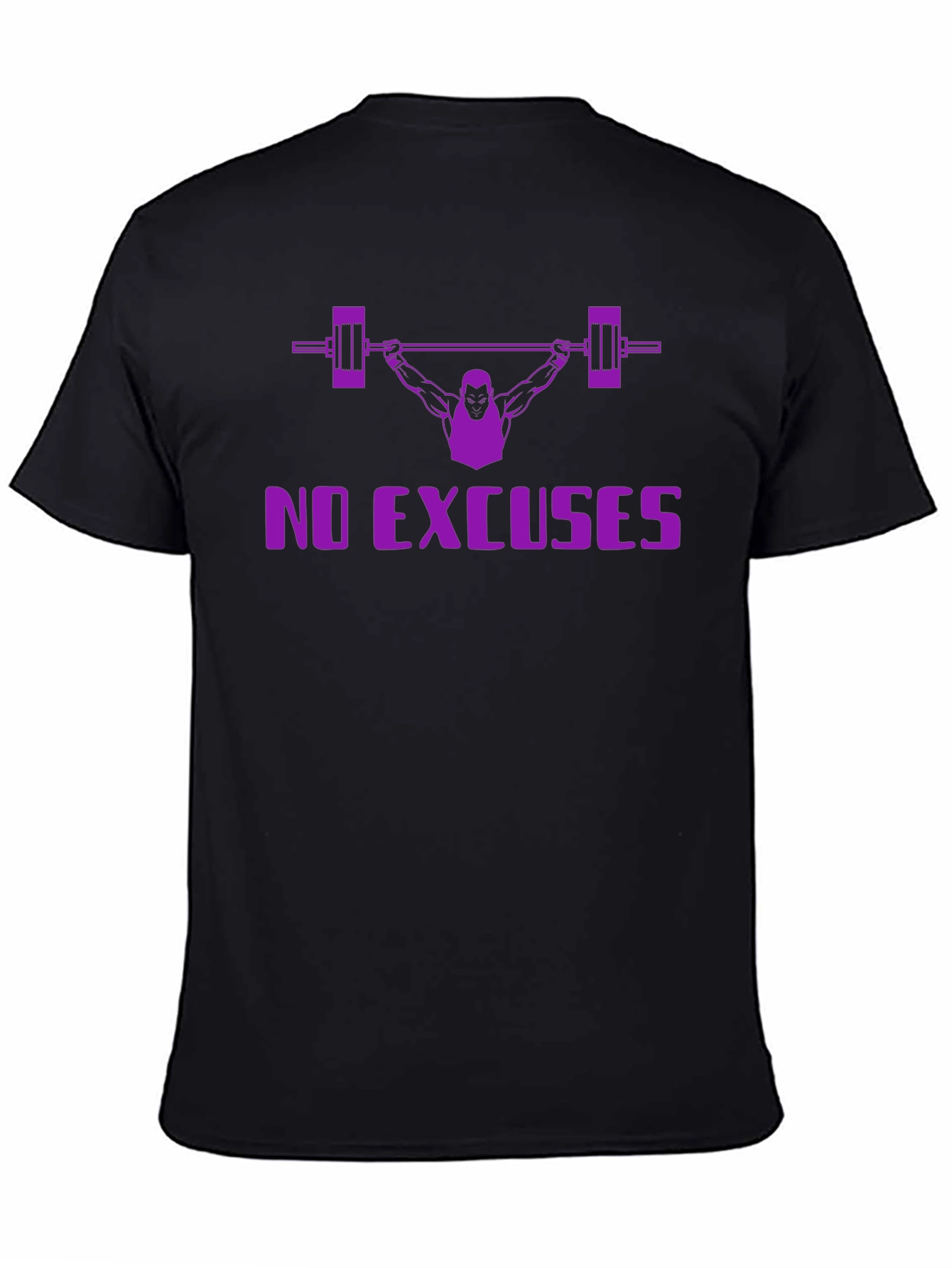 No Excuses Weightlifting T-Shirt - Black