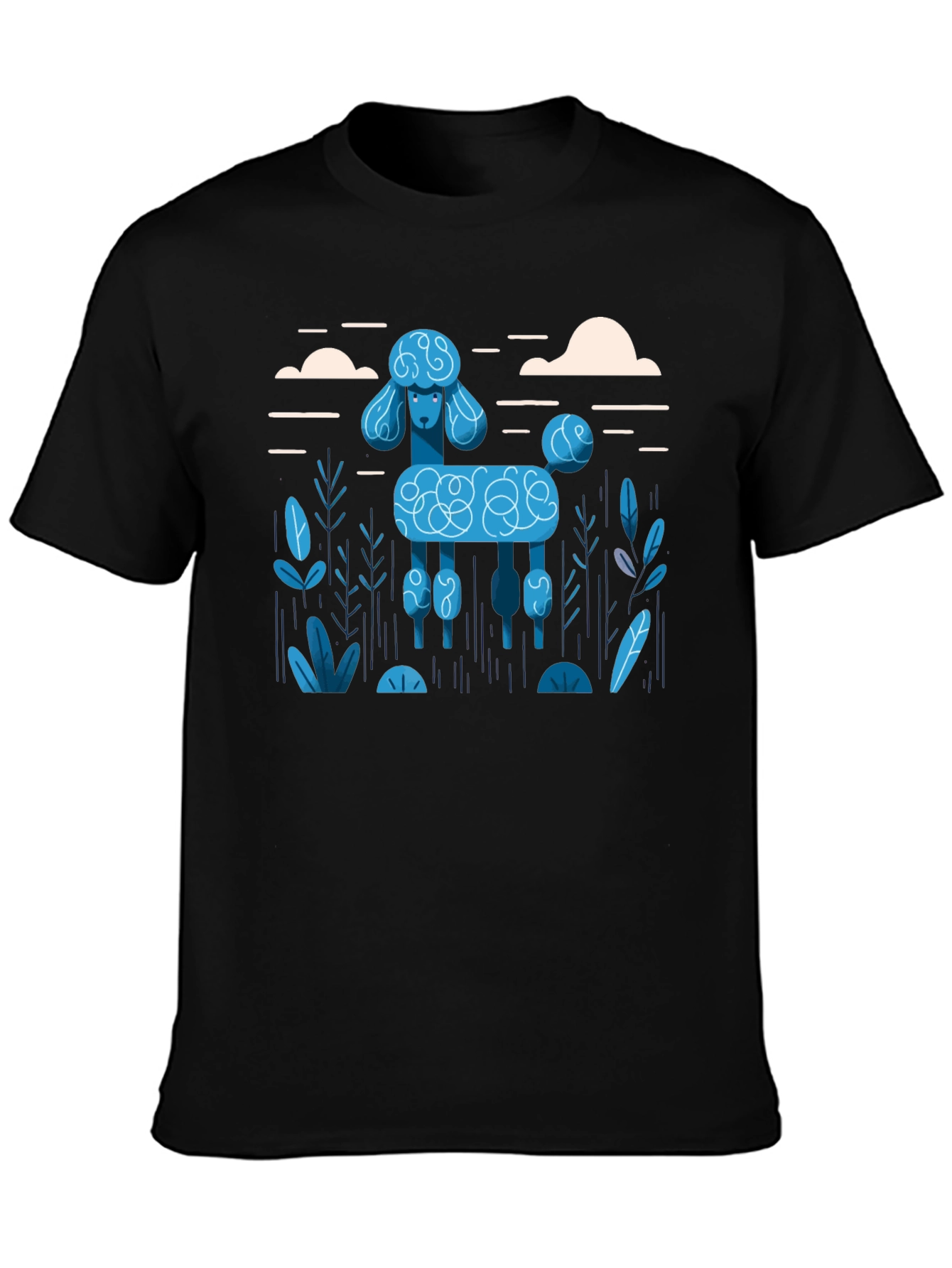 Poodle Graphic Tee - Modern Dog Lover Shirt