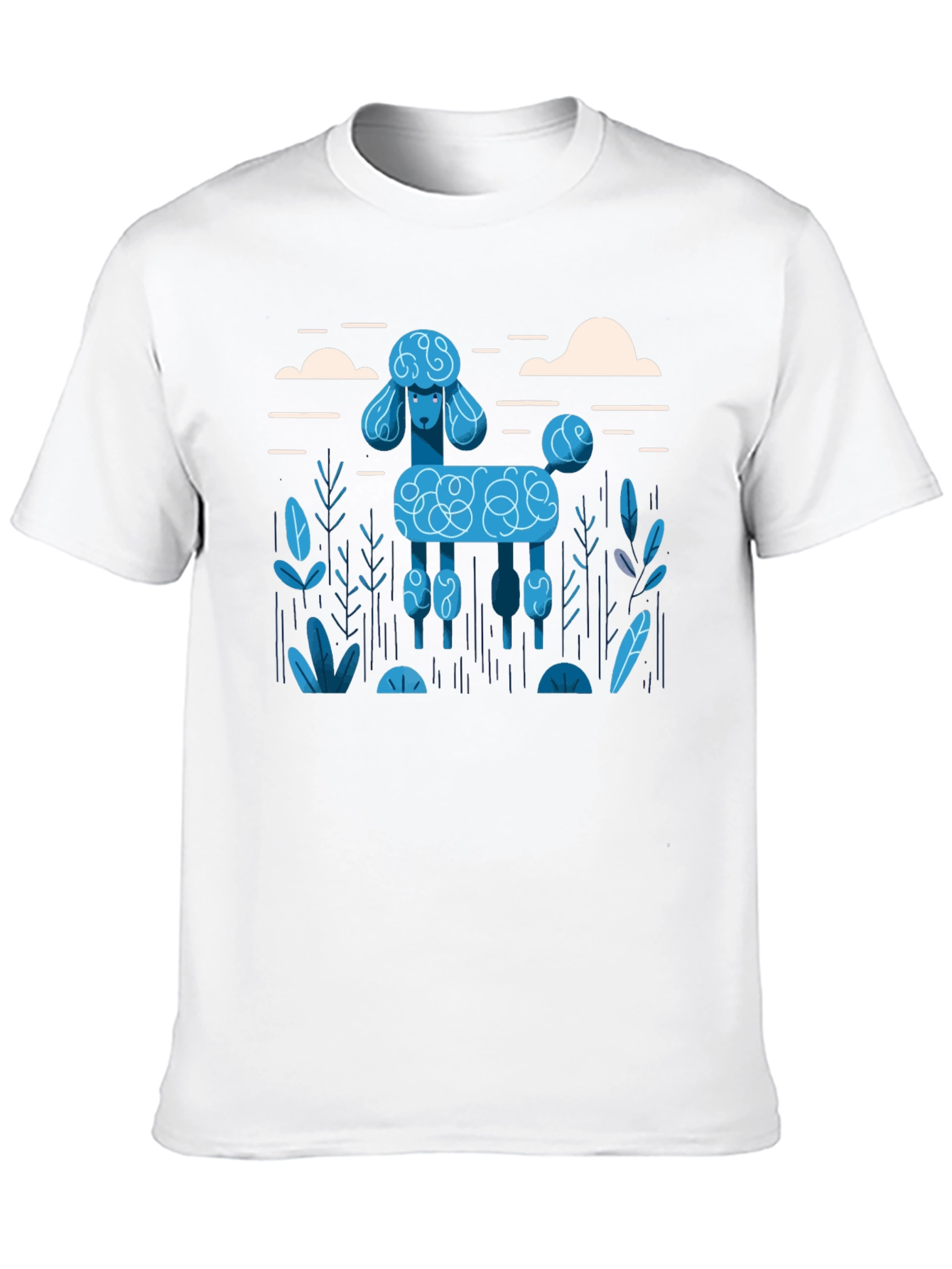Poodle Graphic Tee - Modern Dog Lover Shirt