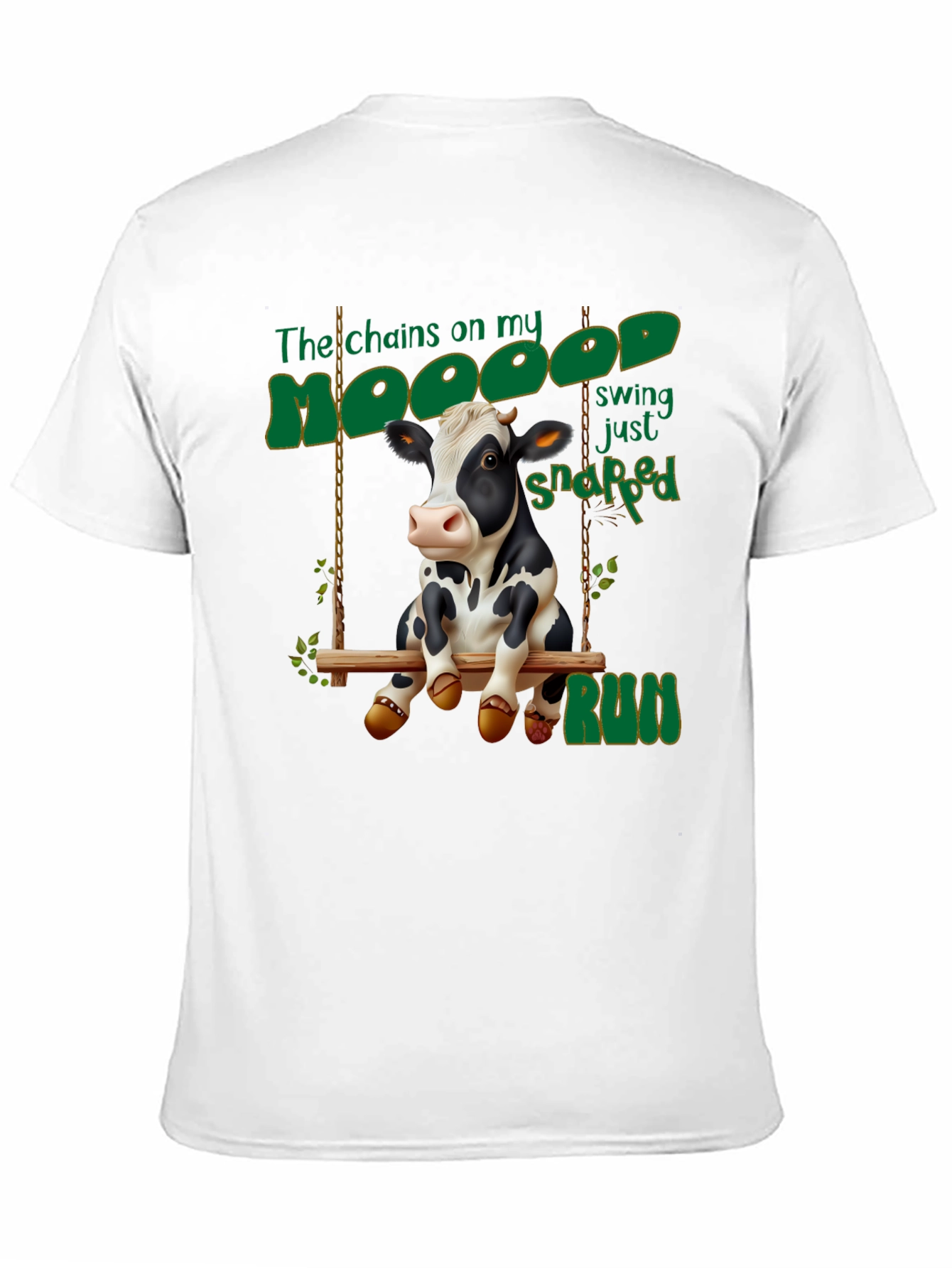Moody Cow Swing T-Shirt - Humor Tee