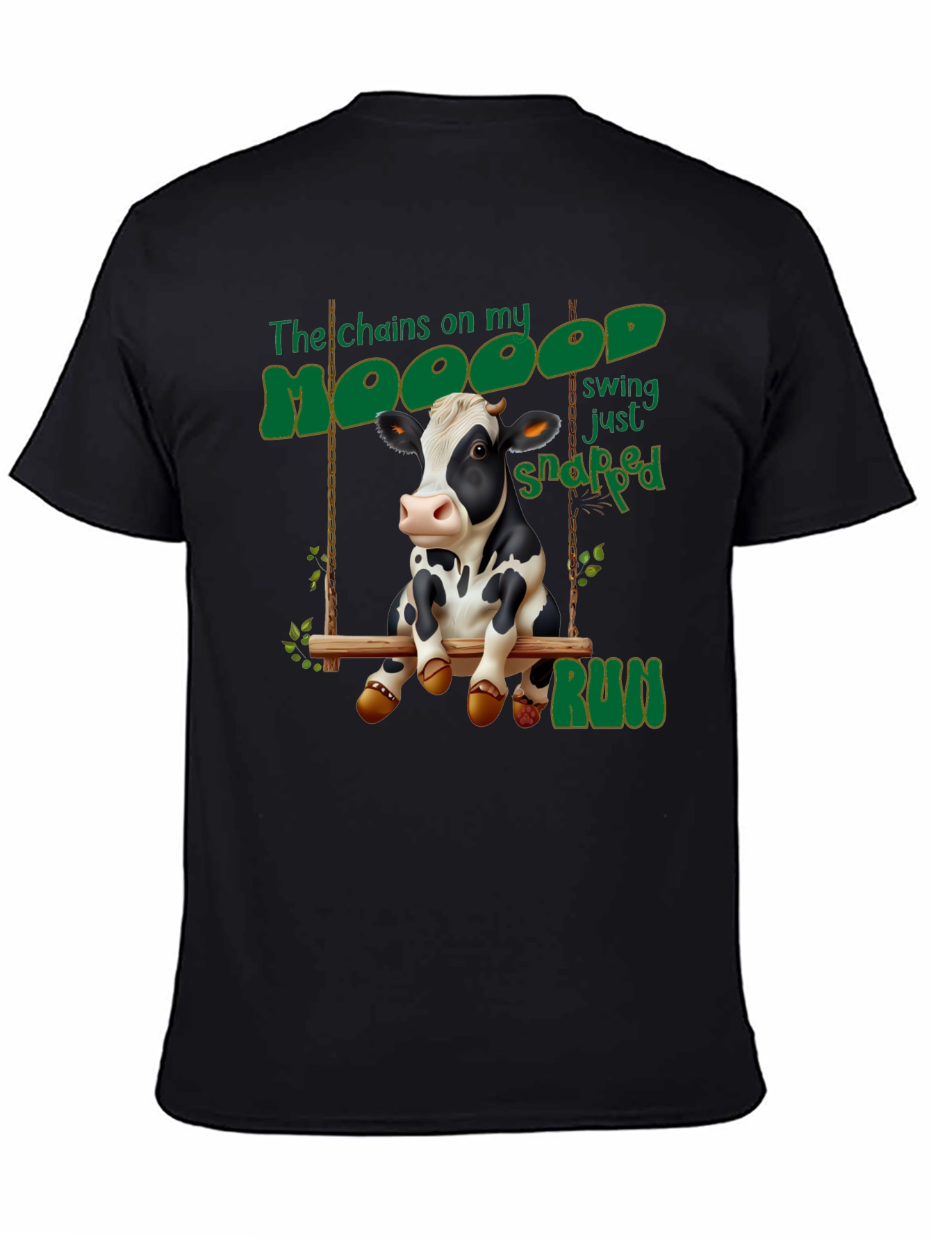 Moody Cow Swing T-Shirt - Humor Tee