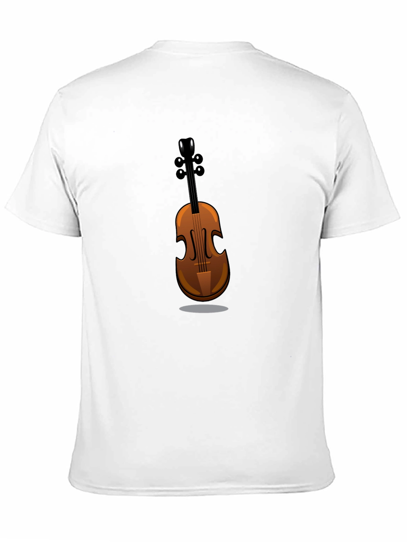 Musicians Black T-Shirt with Violin Graphic Tee