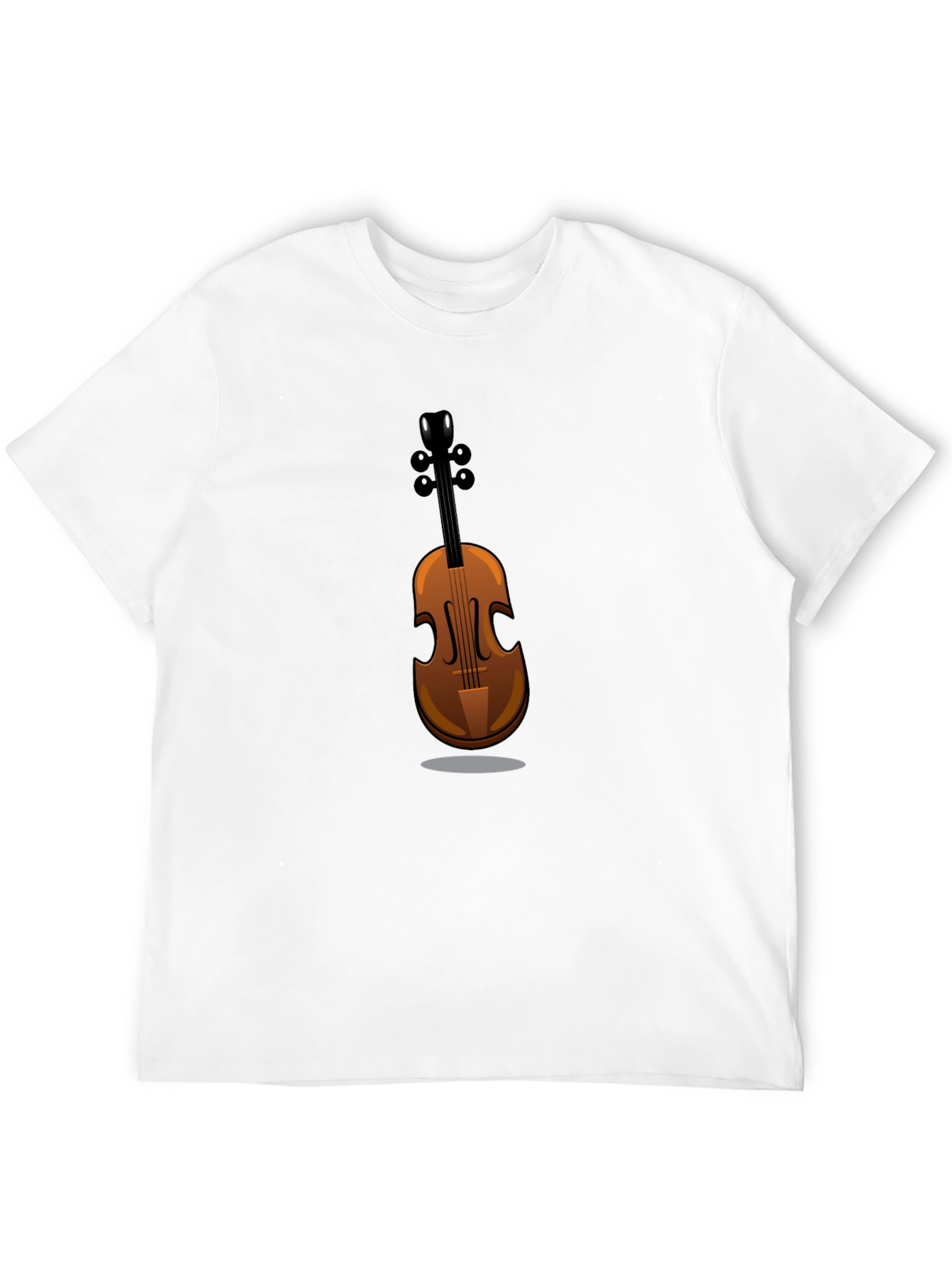 Musicians Black T-Shirt with Violin Graphic Tee