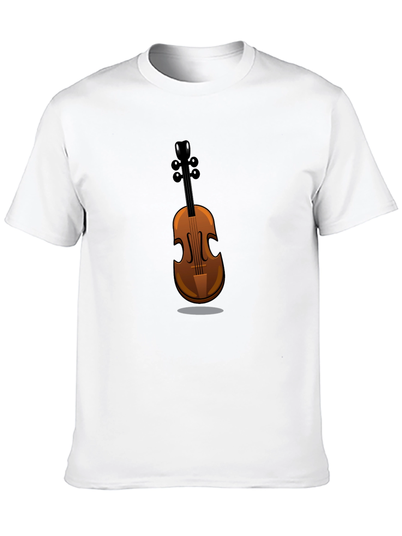 Musicians Black T-Shirt with Violin Graphic Tee